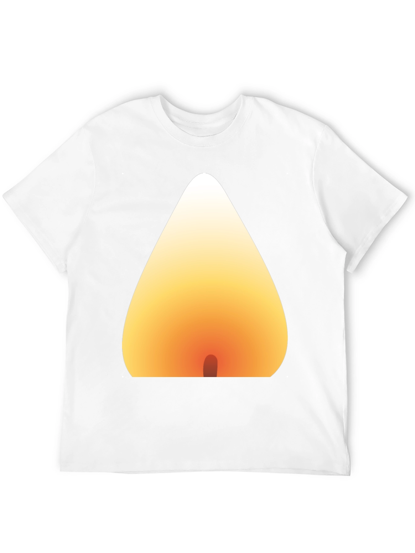 Candle Flame Graphic Tee - Soft Cotton Blend