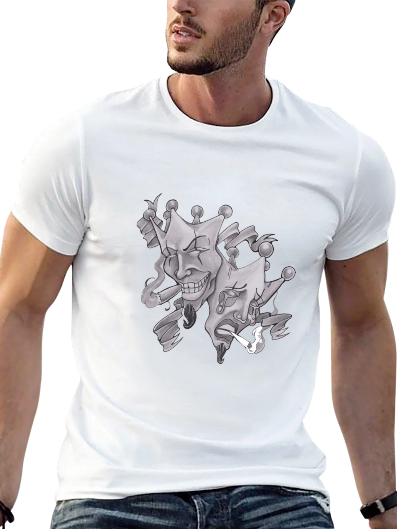 Drama Mask Graphic T-Shirt