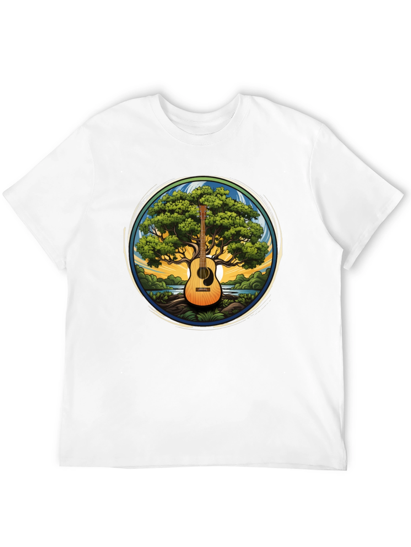 Guitar Tree Graphic Tee - Music Lovers T-Shirt