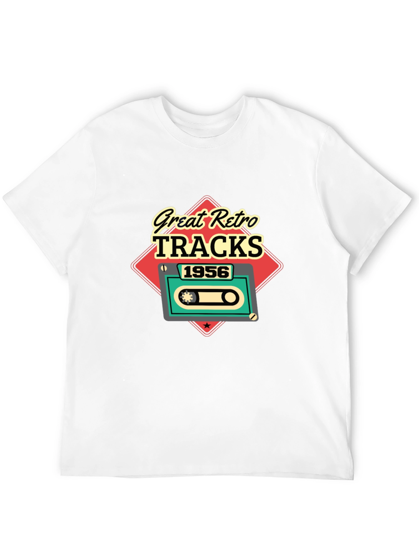 Great Retro Tracks 1956 Cassette Tee