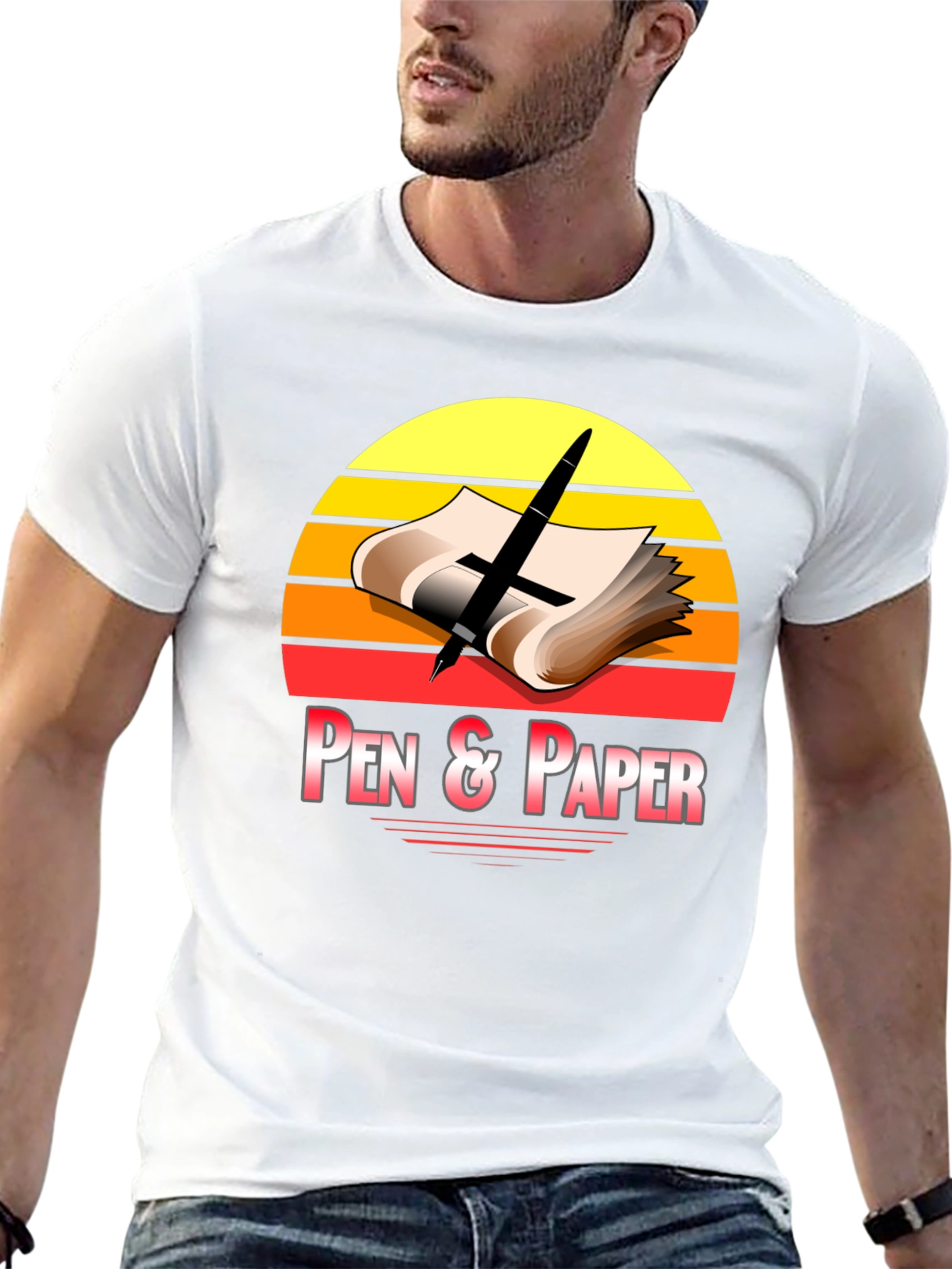 Pen & Paper Retro Graphic Tee