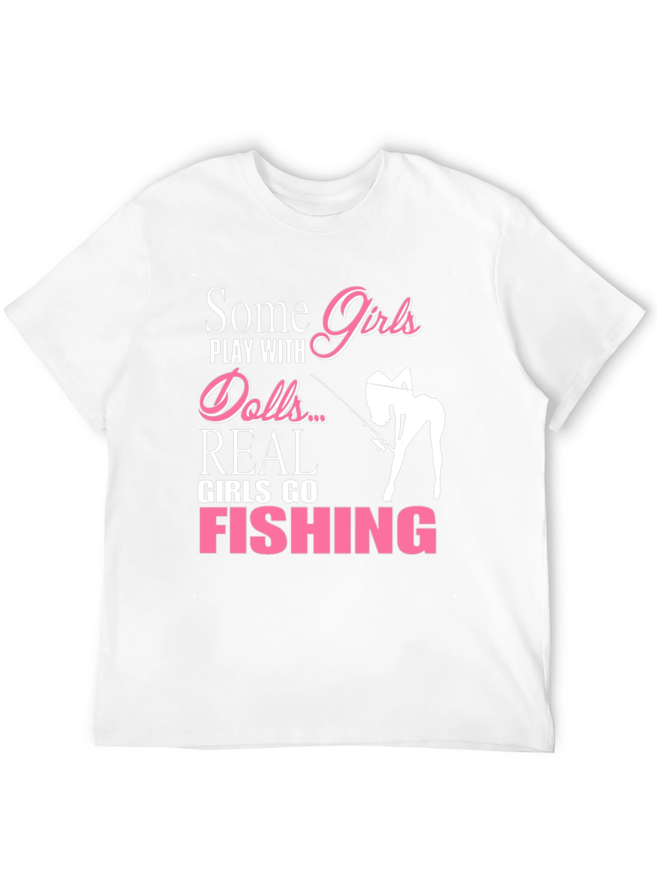 Girls Go Fishing T-Shirt - Novelty Graphic Tee