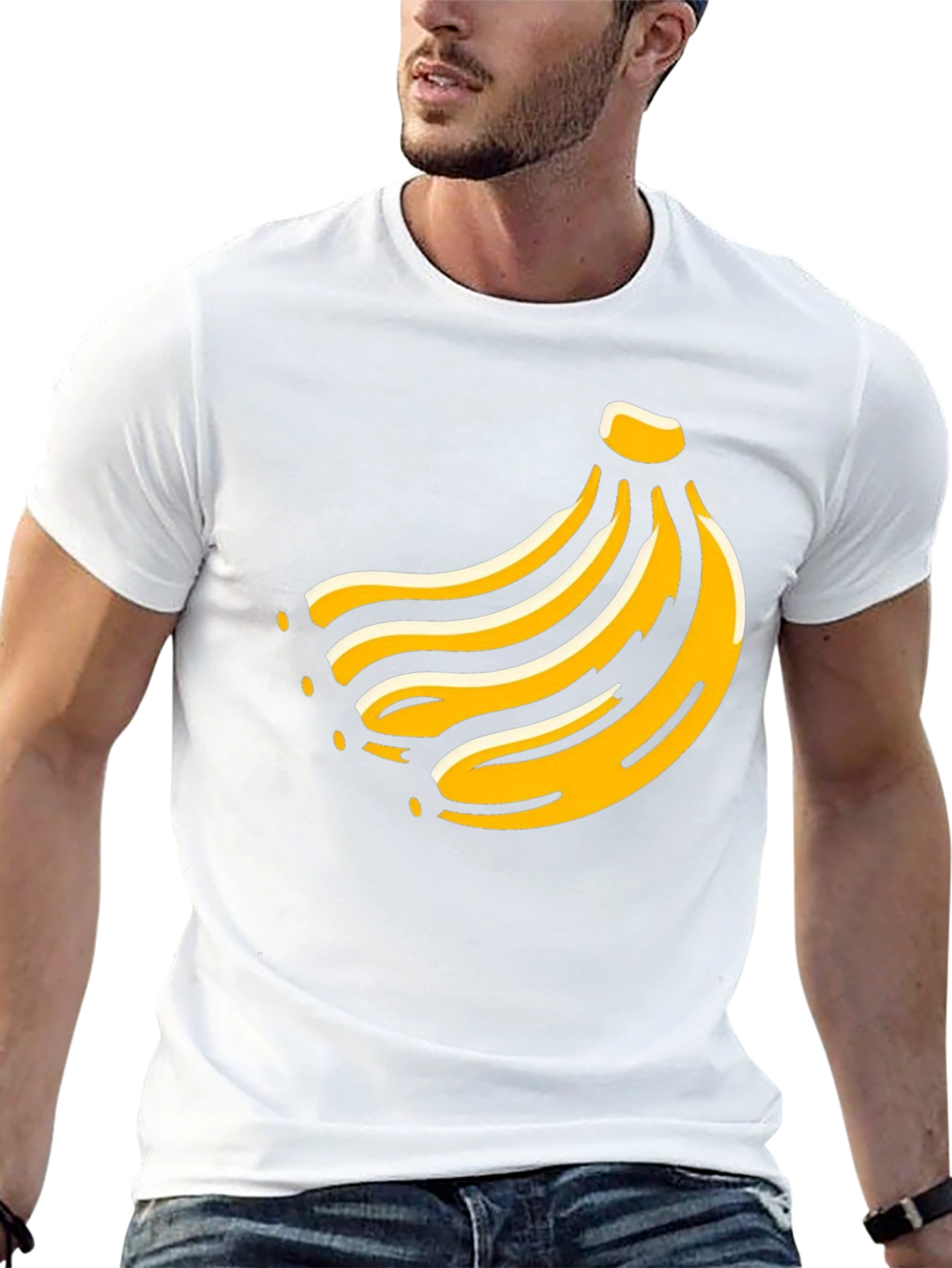 Banana Graphic Tee - Fruit Design T-Shirt