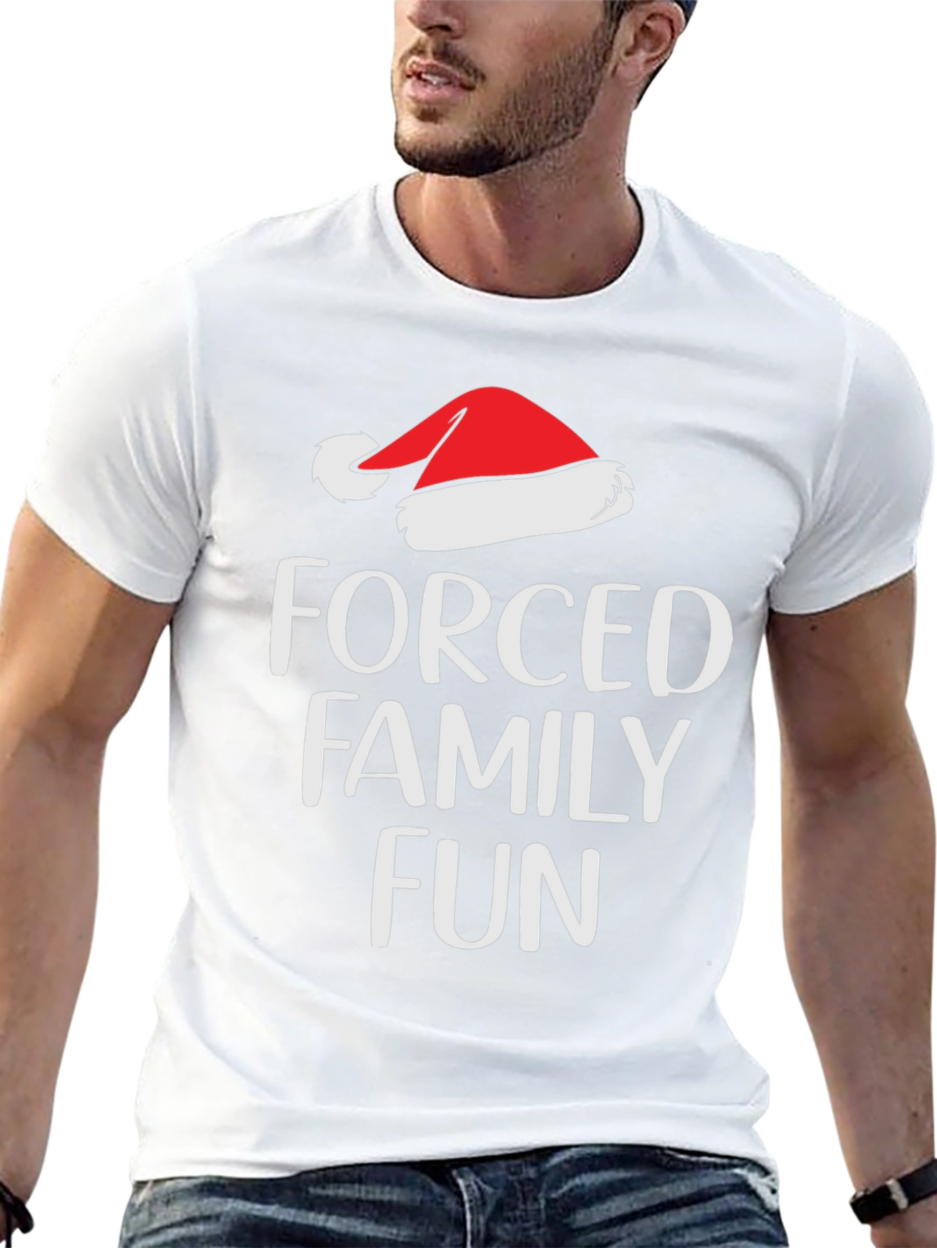 Forced Family Fun Santa Hat T-Shirt
