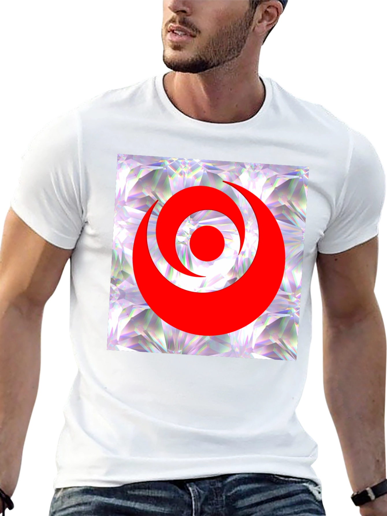 Abstract Graphic Print T-Shirt - Modern Casual Wear