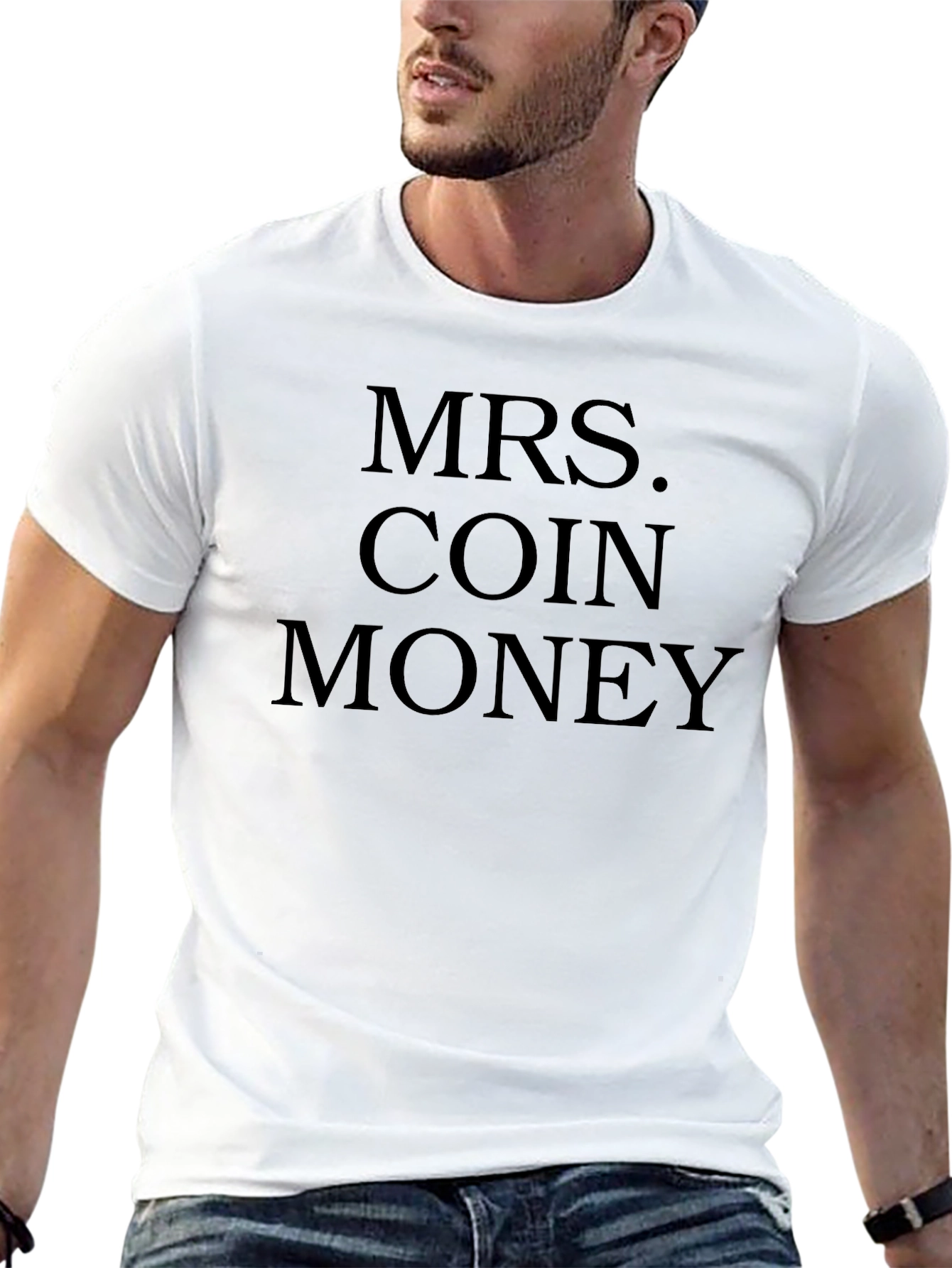 MRS. COIN MONEY Black T-Shirt