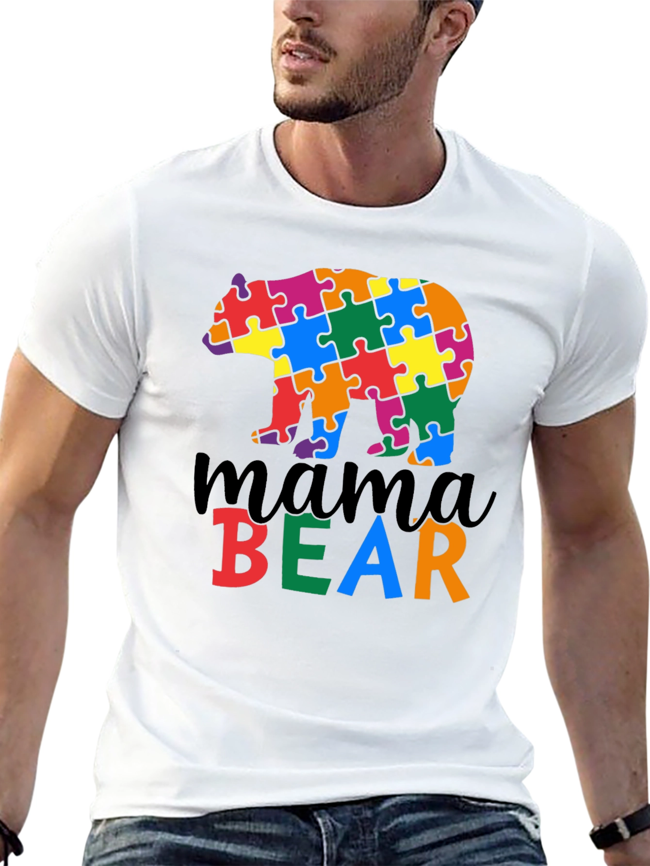 Mama Bear Autism Awareness T-Shirt