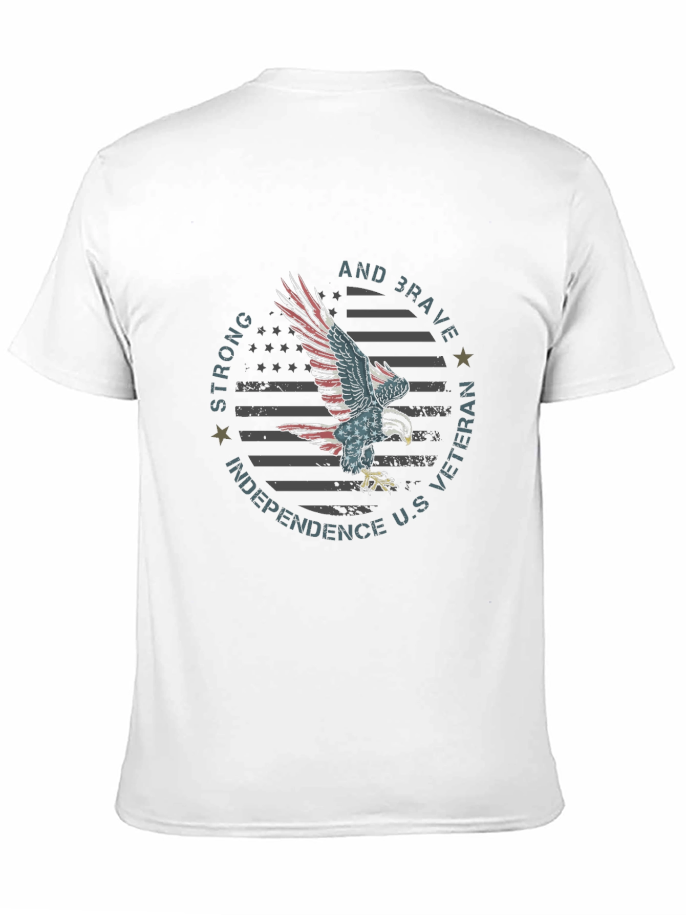 Patriotic Eagle Graphic T-Shirt