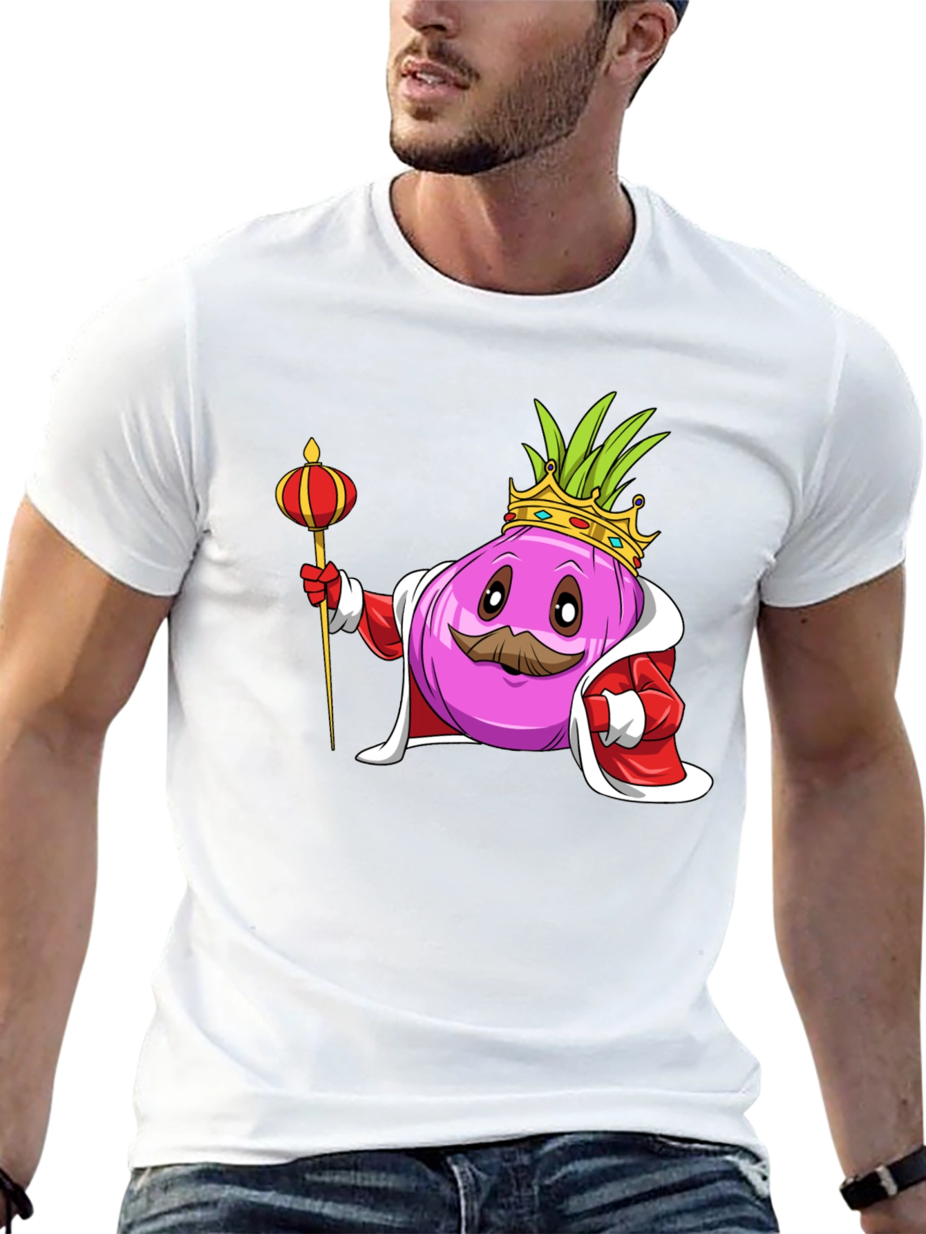 King Onion Graphic Tee - Novelty T-Shirt