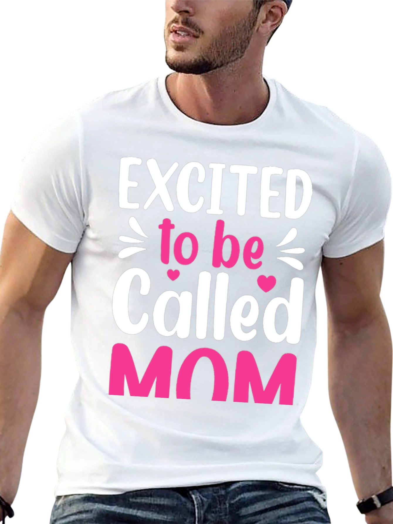 Excited to be Called Mom Graphic T-Shirt
