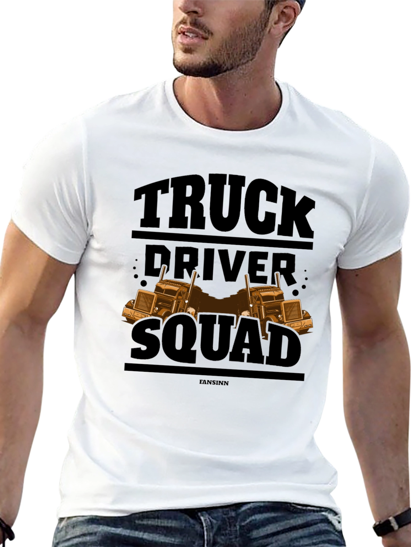 Truck Driver Squad Black T-Shirt