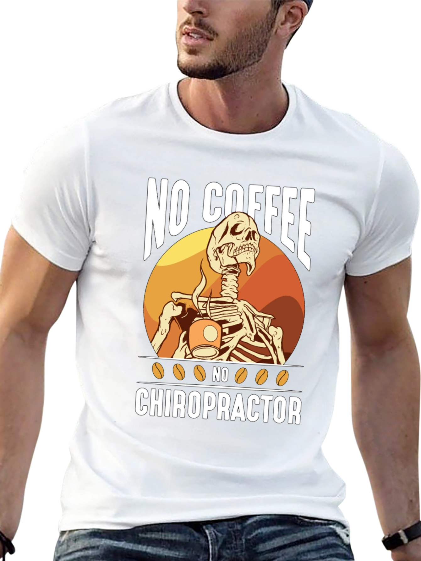 Funny Chiropractic T-Shirt - No Coffee No Chiropractor