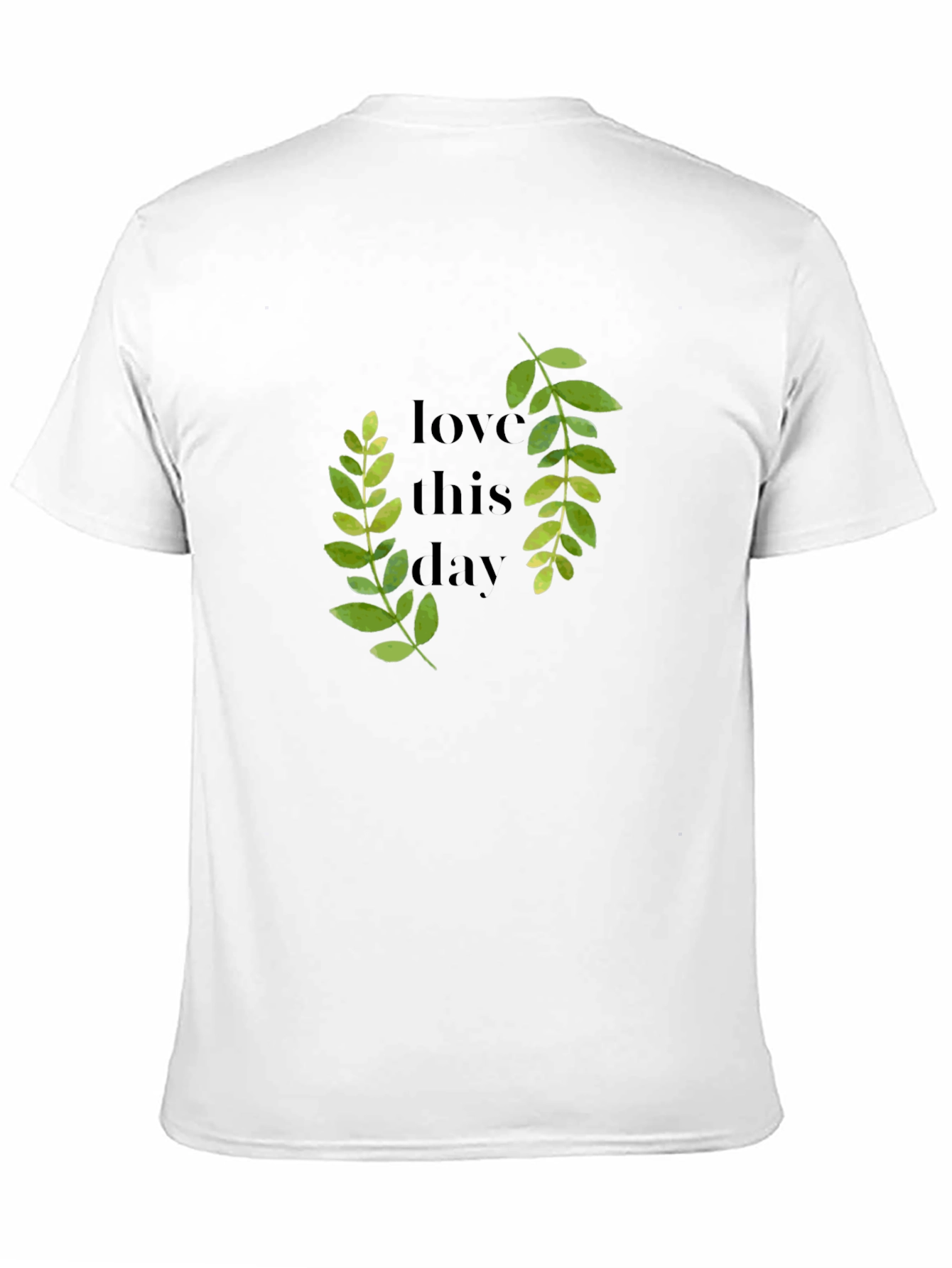 Love This Day Green Leaf Tee