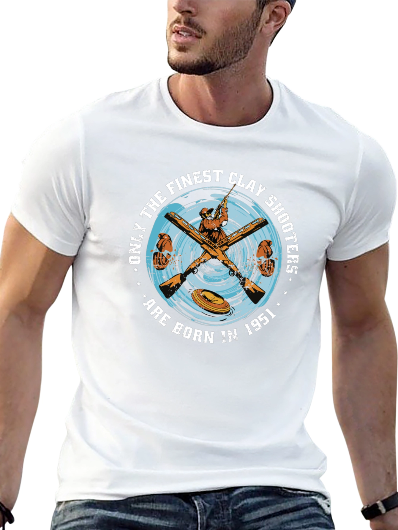 Finest Clay Shooters T-Shirt - Born in 1951