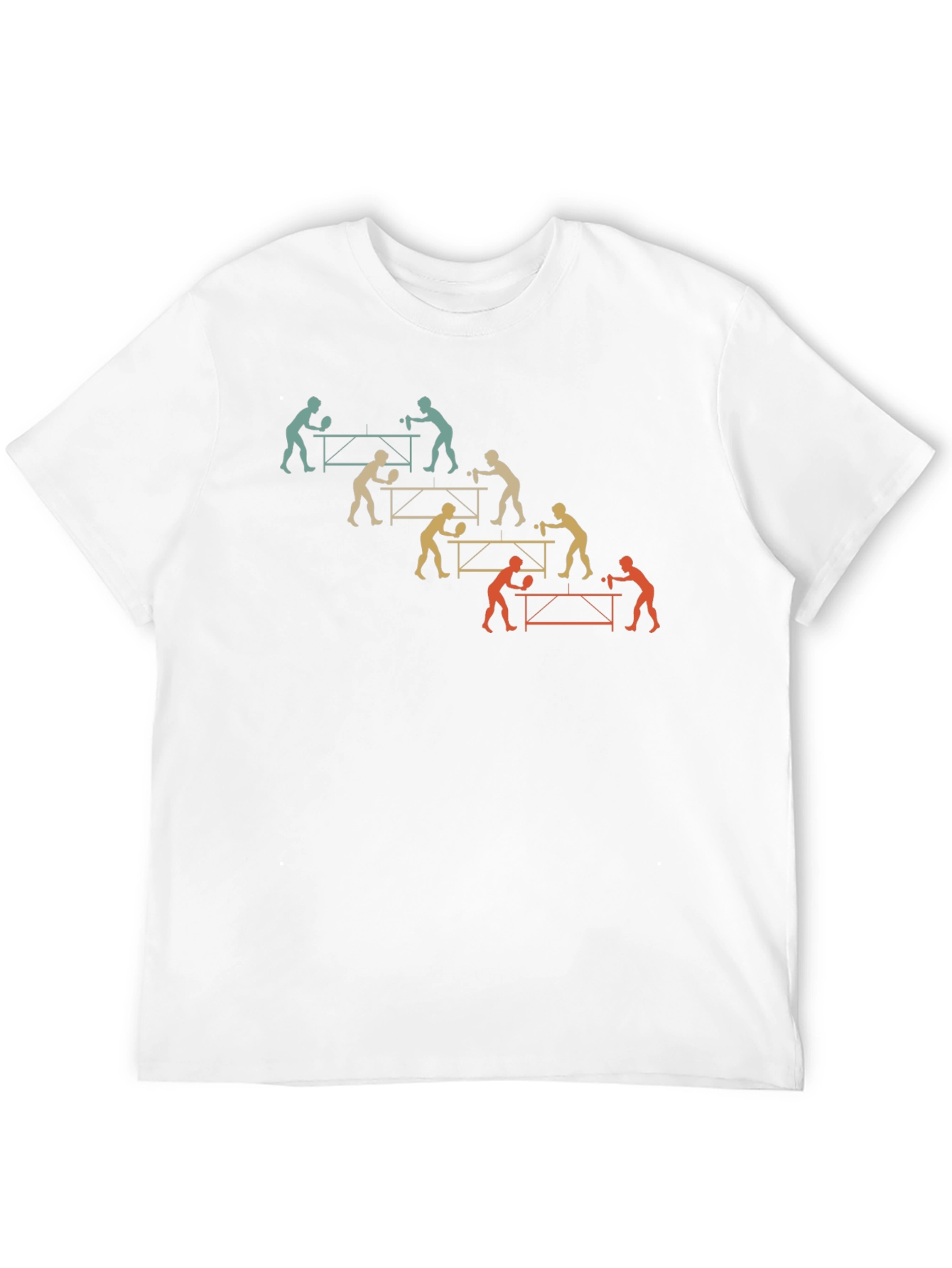 Ping Pong Table Tennis Player Black T-Shirt
