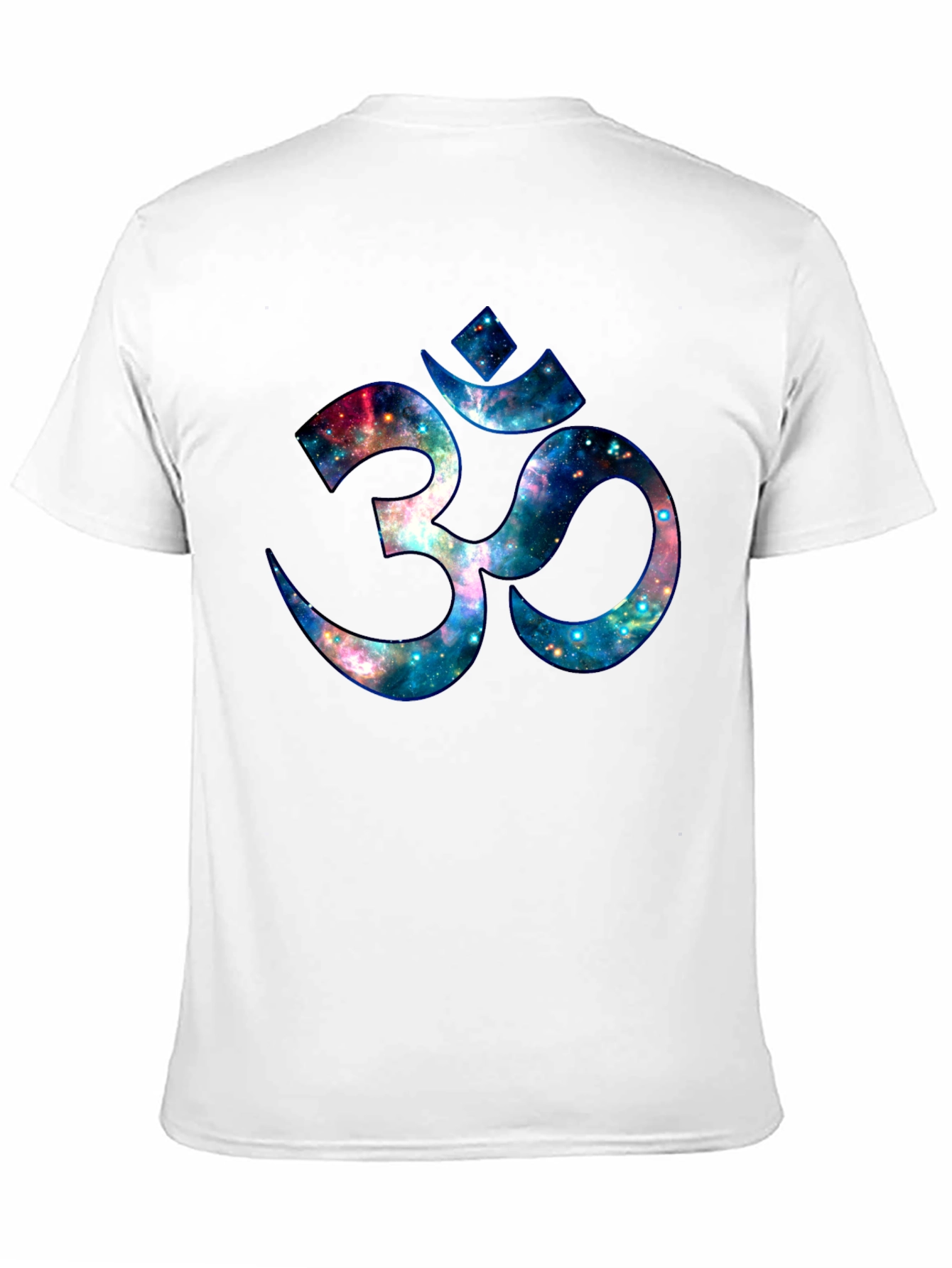 Galaxy Om Graphic Tee - Stylish Cosmic Design