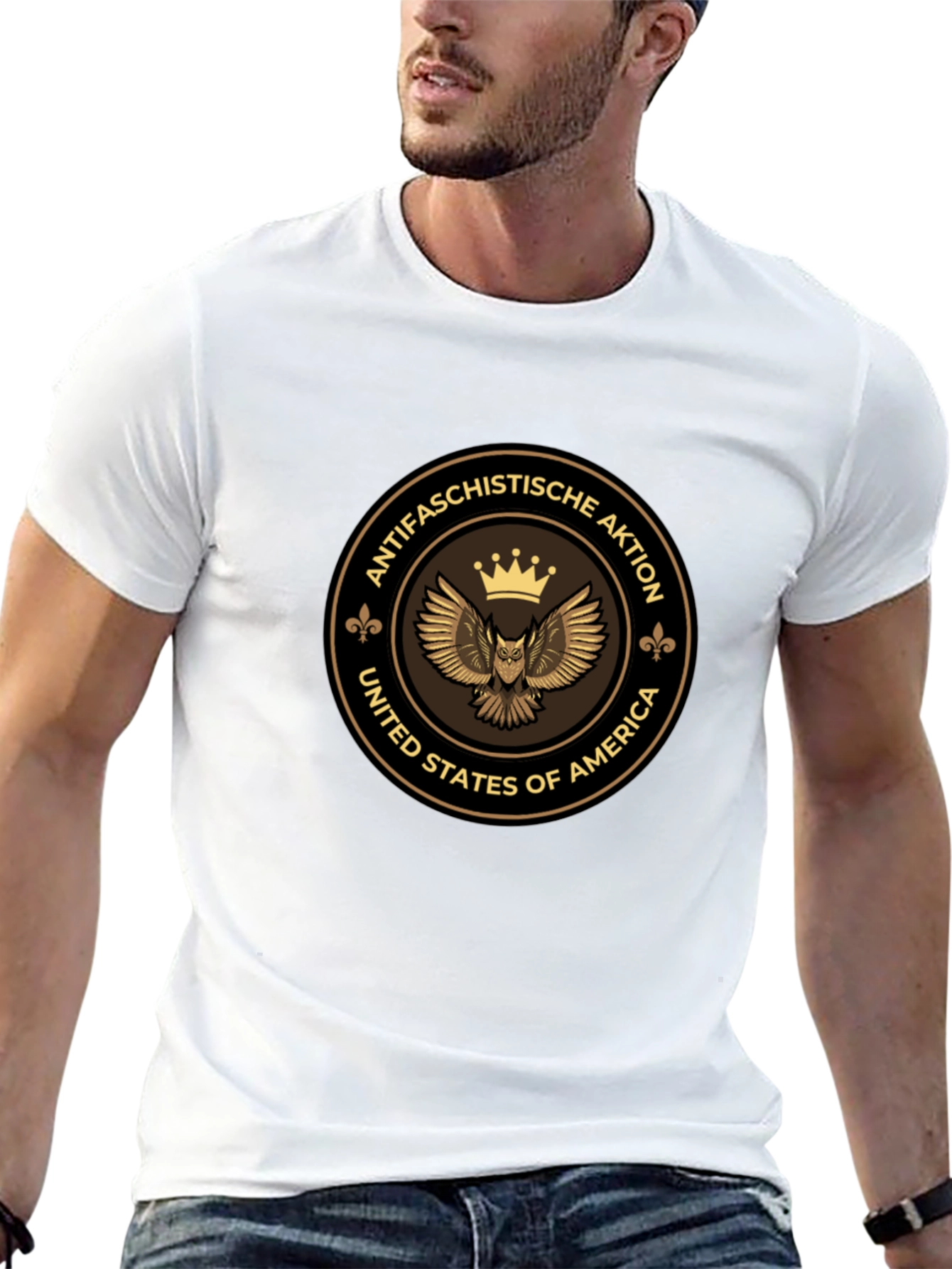 Antifaschistische Aktion Owl T-Shirt