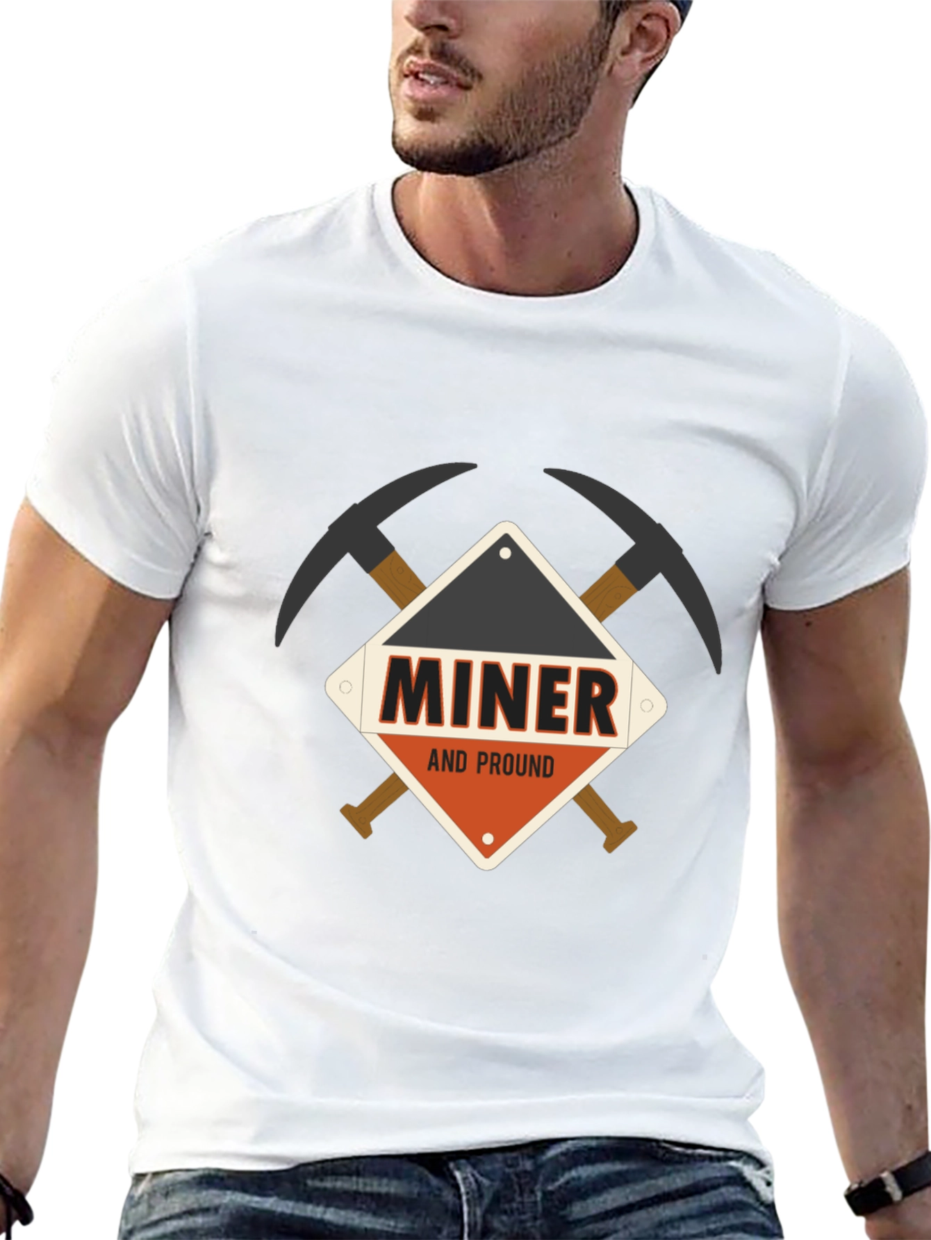 Miner and Proud Black T-Shirt