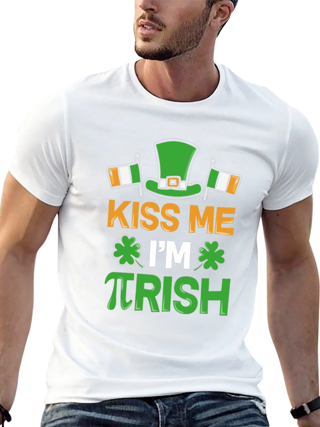 Kiss Me Im πrish Funny St. Patricks Day T-Shirt