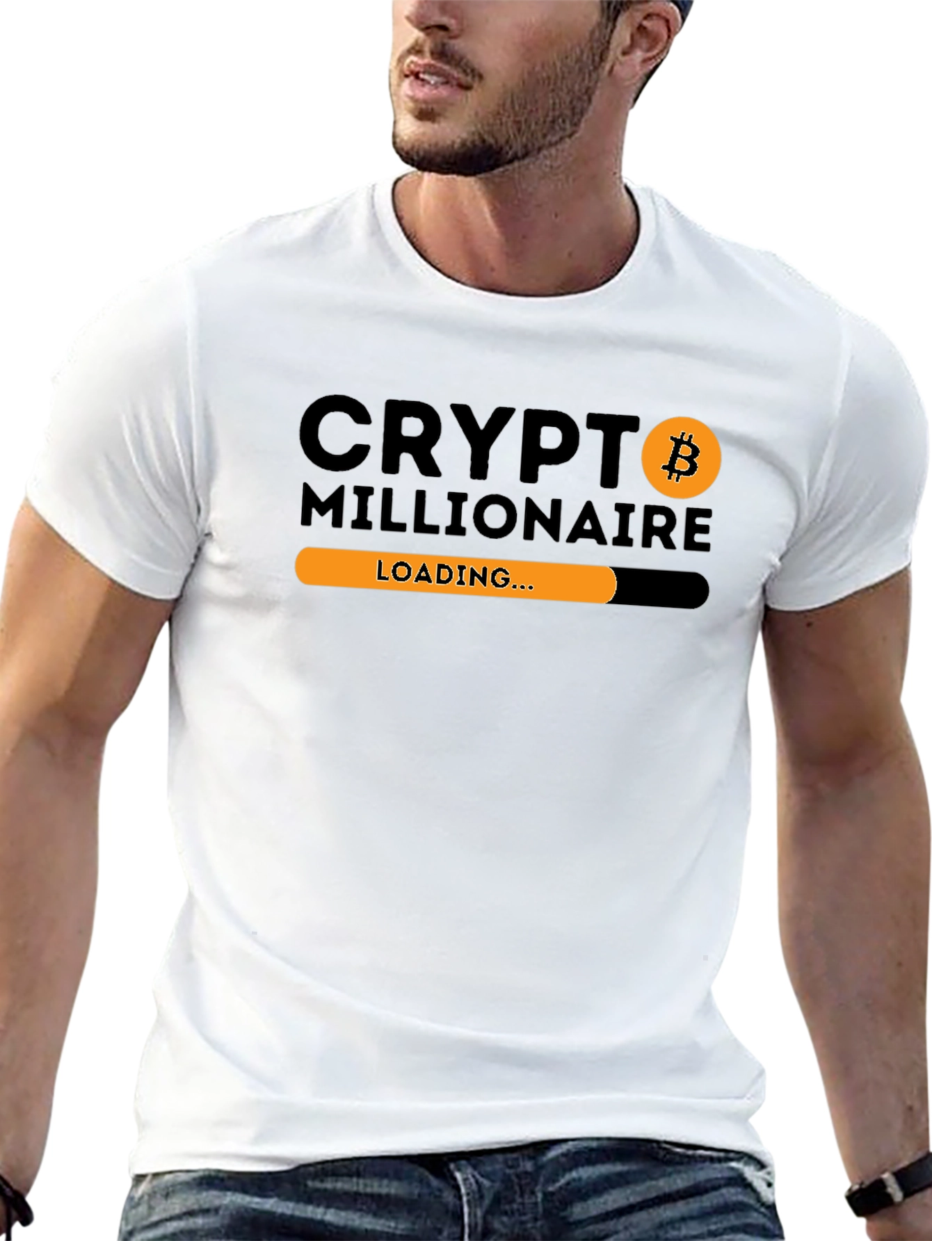 Crypto Millionaire Loading T-Shirt Bitcoin