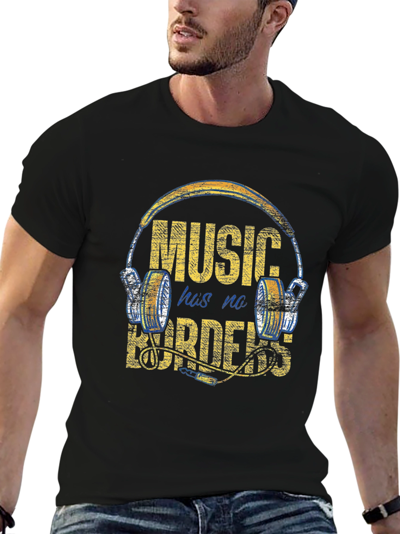 Music Has No Borders Graphic Tee