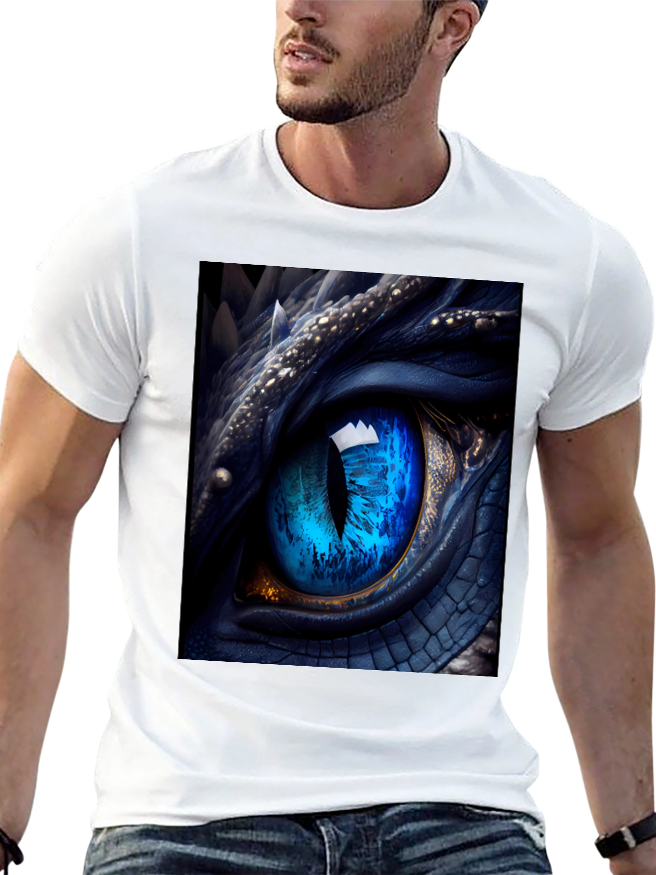 Dragon Eye Graphic Tee - Mens Black T-Shirt