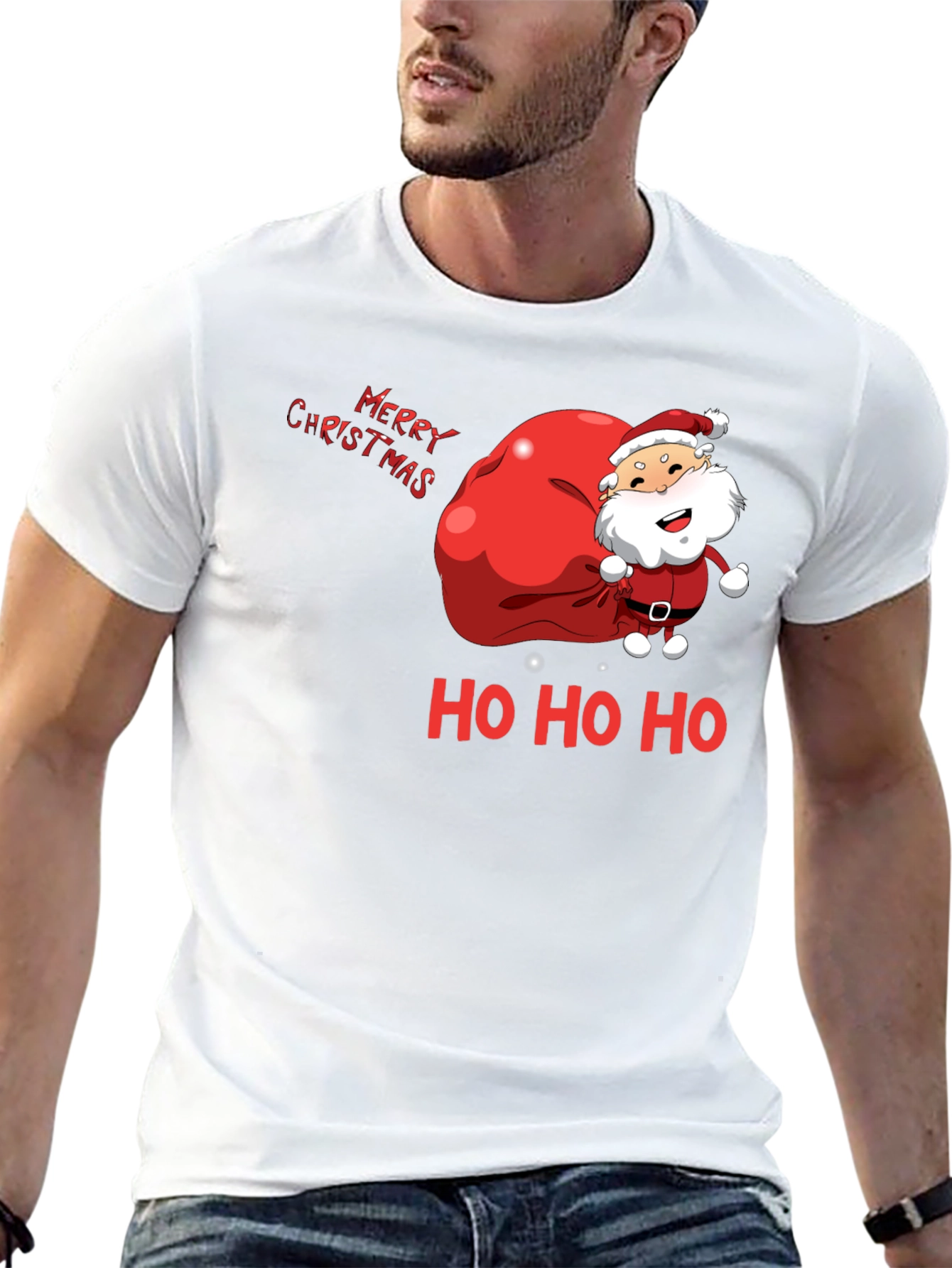 Merry Christmas Santa Graphic Tee