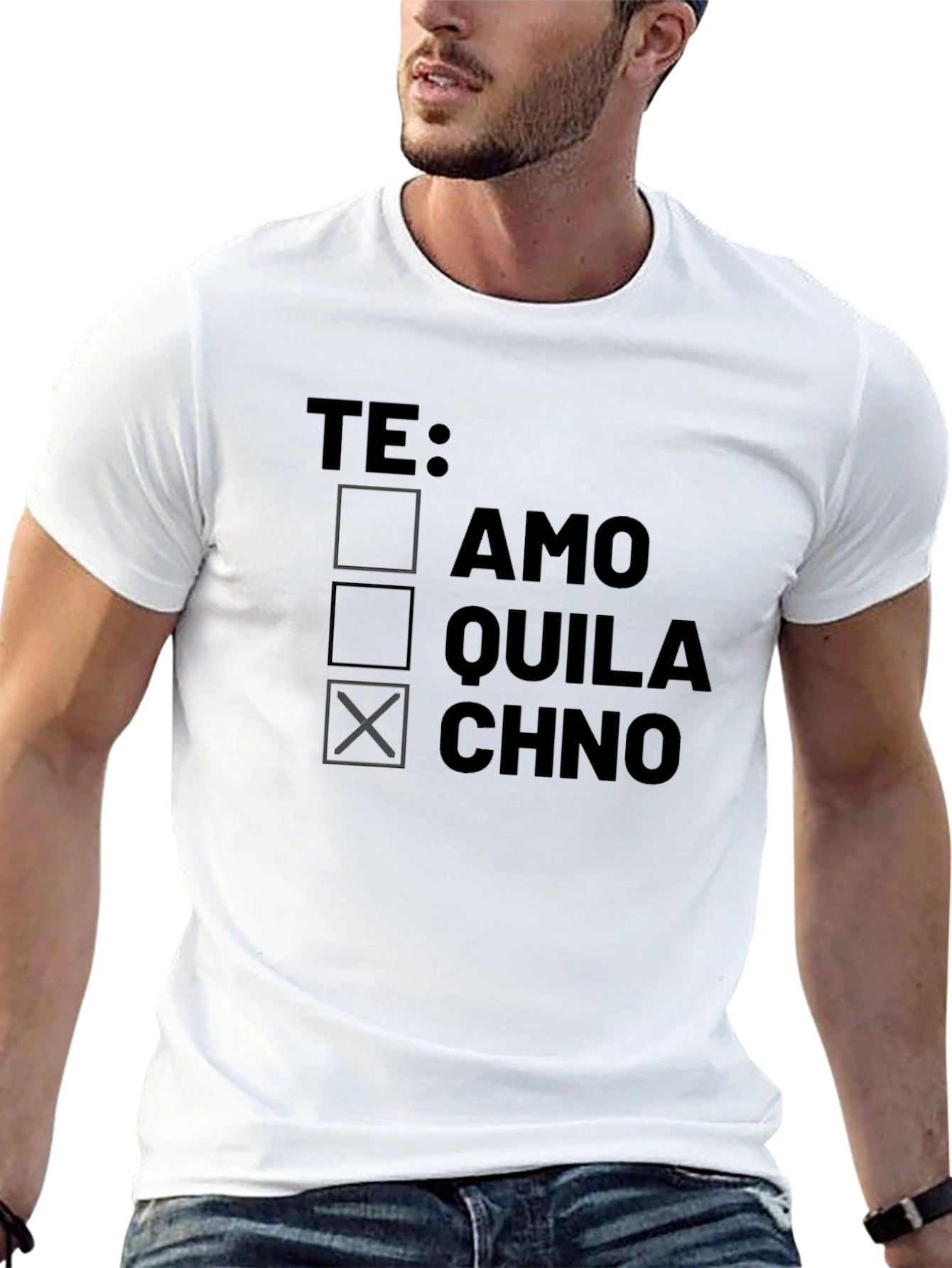 Te Amo? Tequila? Chino? Mens Graphic T-Shirt