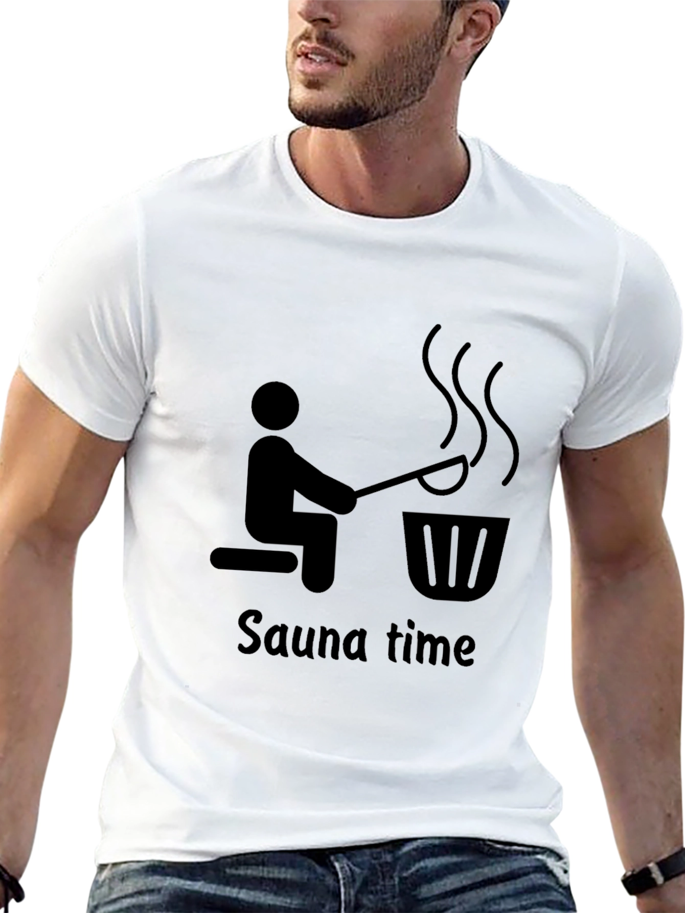 Sauna Time Graphic T-Shirt - Relax & Unwind