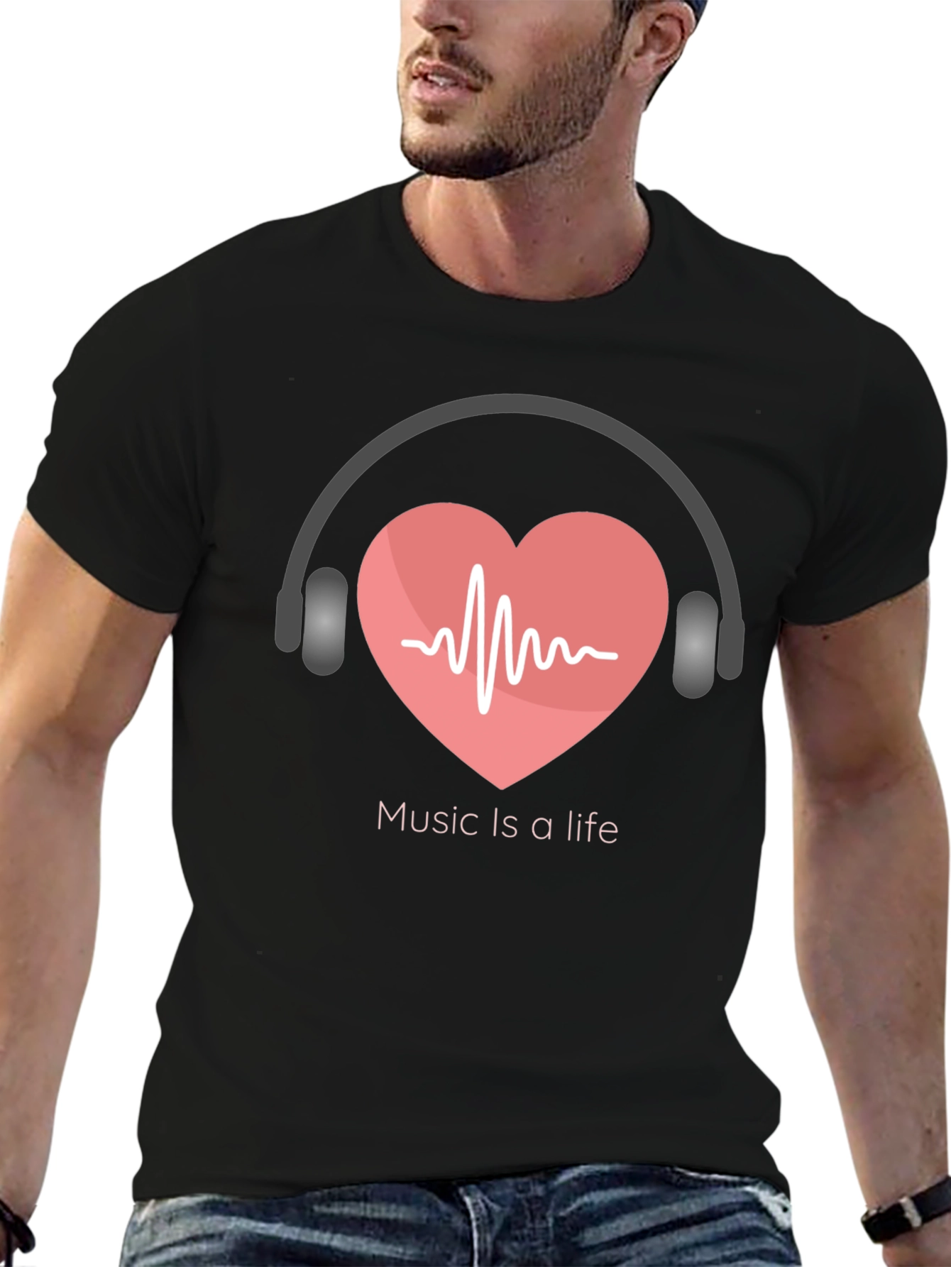 Music Is A Life Graphic Tee