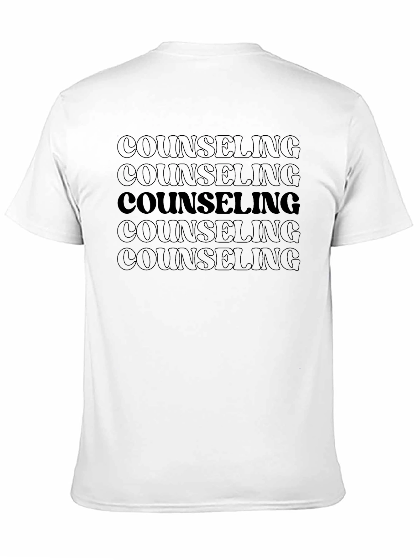 Counseling Text Graphic Print Unisex T-Shirt