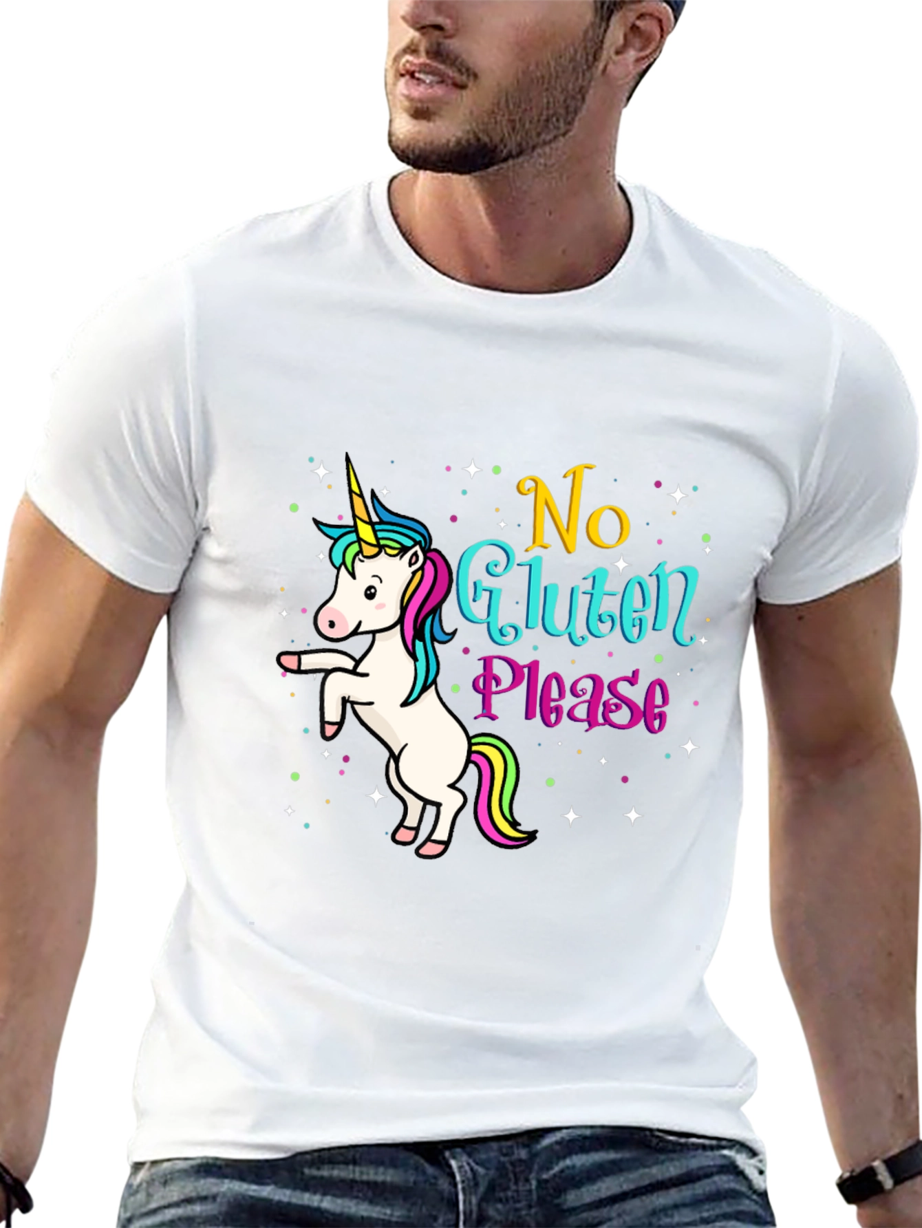 Unicorn No Gluten Please Graphic Tee