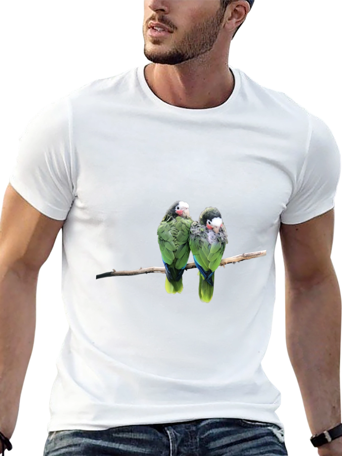 Parrot Duo Black T-Shirt - Bird Lover Apparel