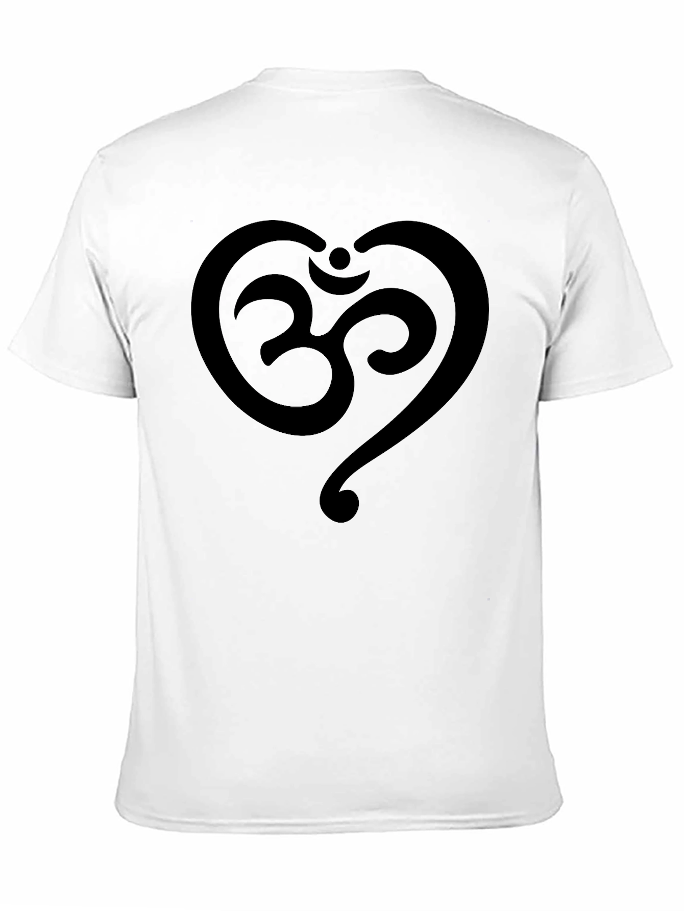 Om Heart T-Shirt - Yoga Inspired Black Tee