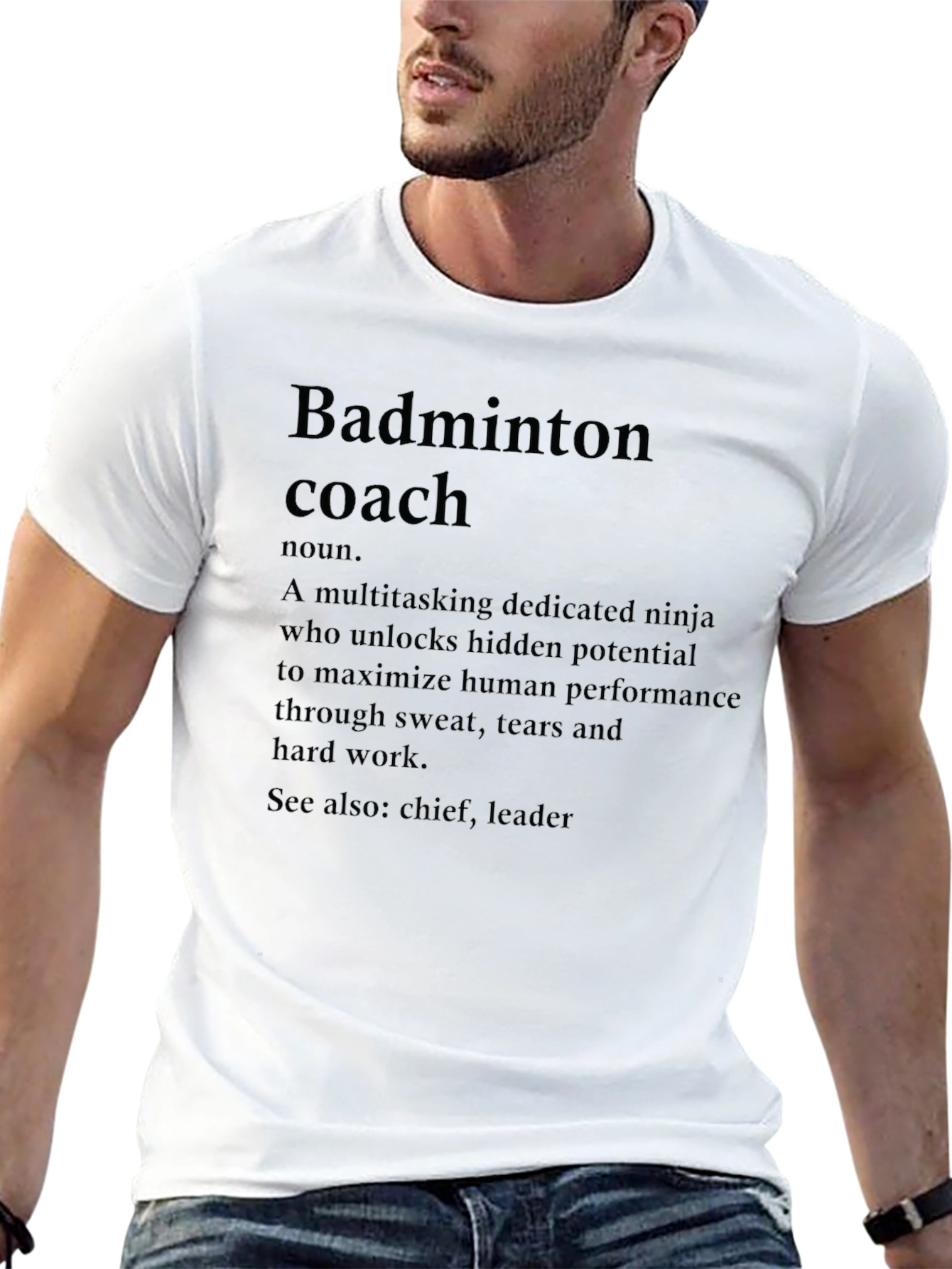 Badminton Coach Definition T-Shirt - Gift for Coaches