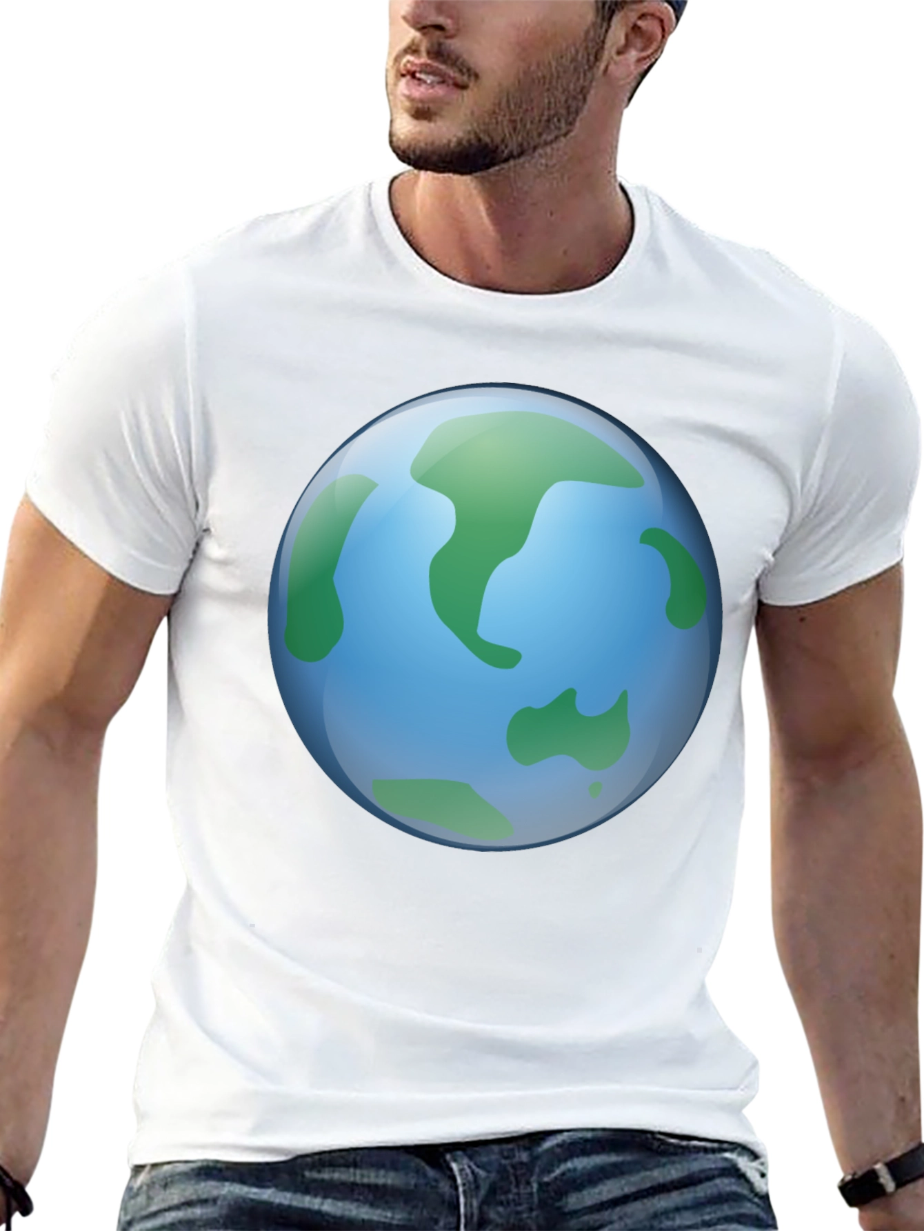 Earth Graphic Black T-Shirt