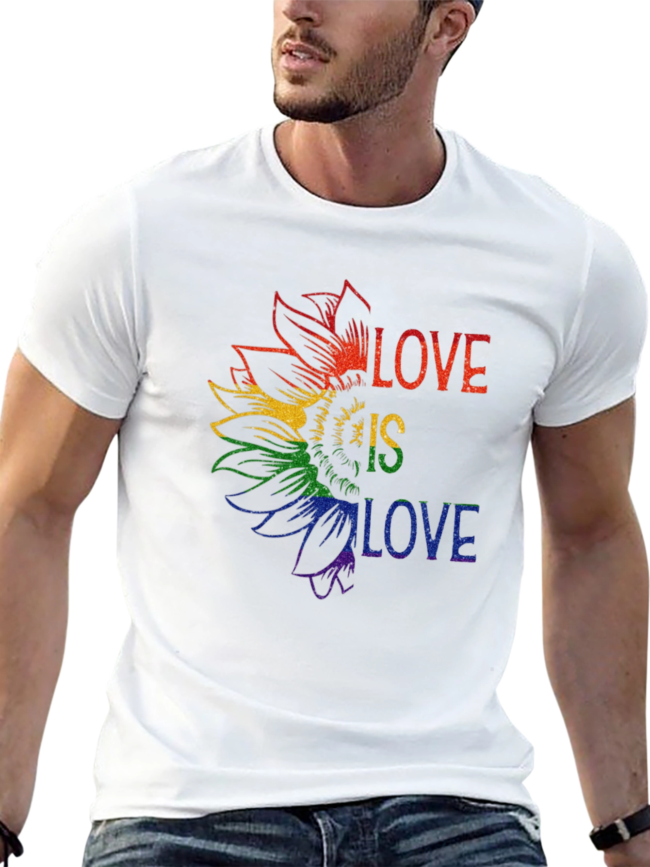 Love is Love Pride Sunflower Tee