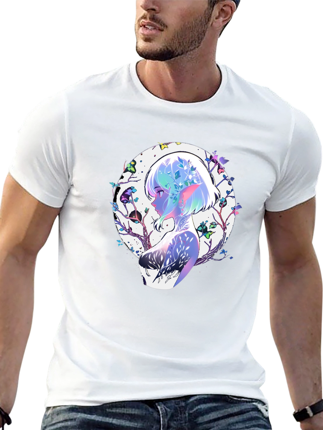 Anime Girl Nature T-Shirt