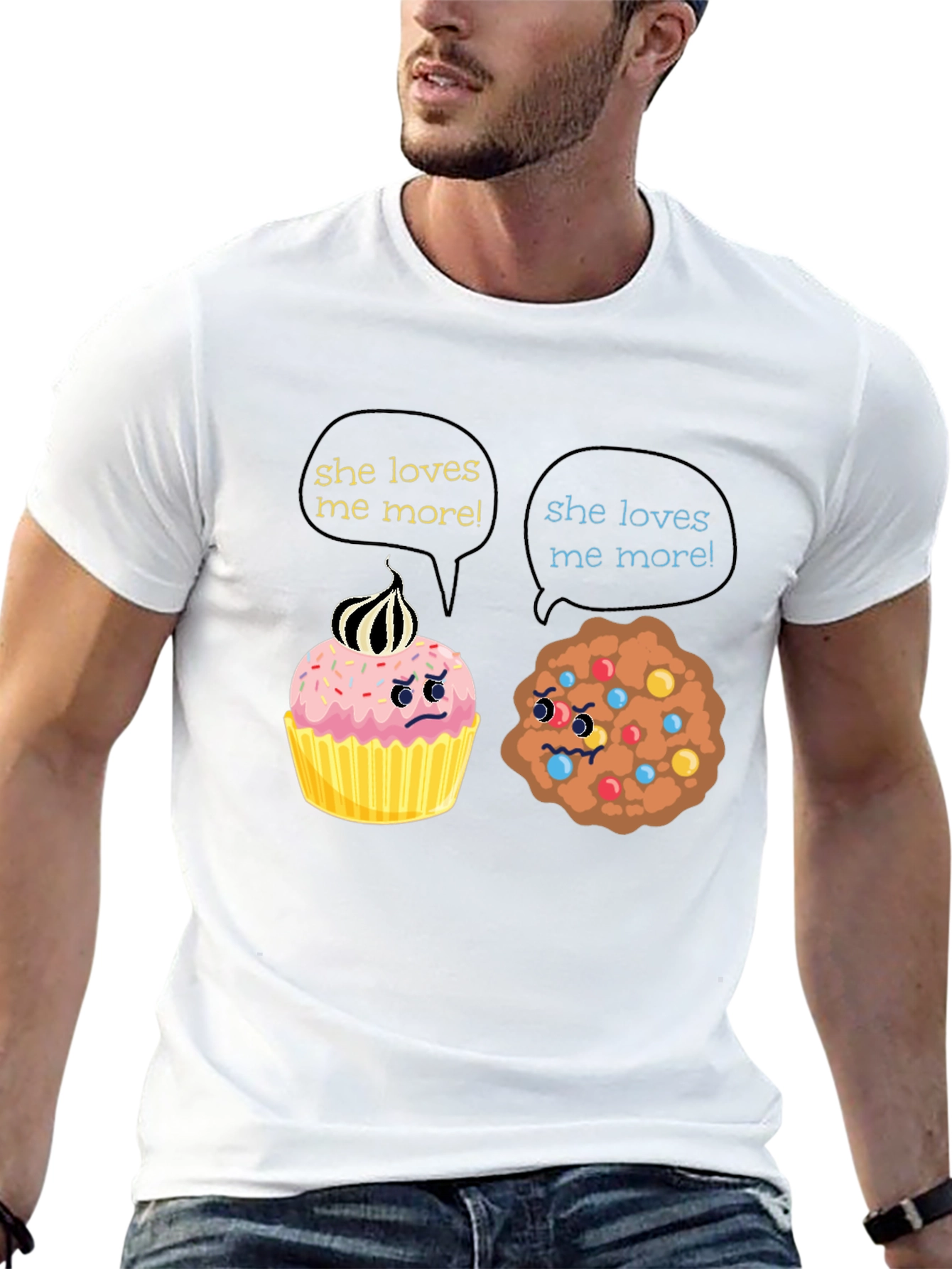 Funny She Loves Me More T-Shirt