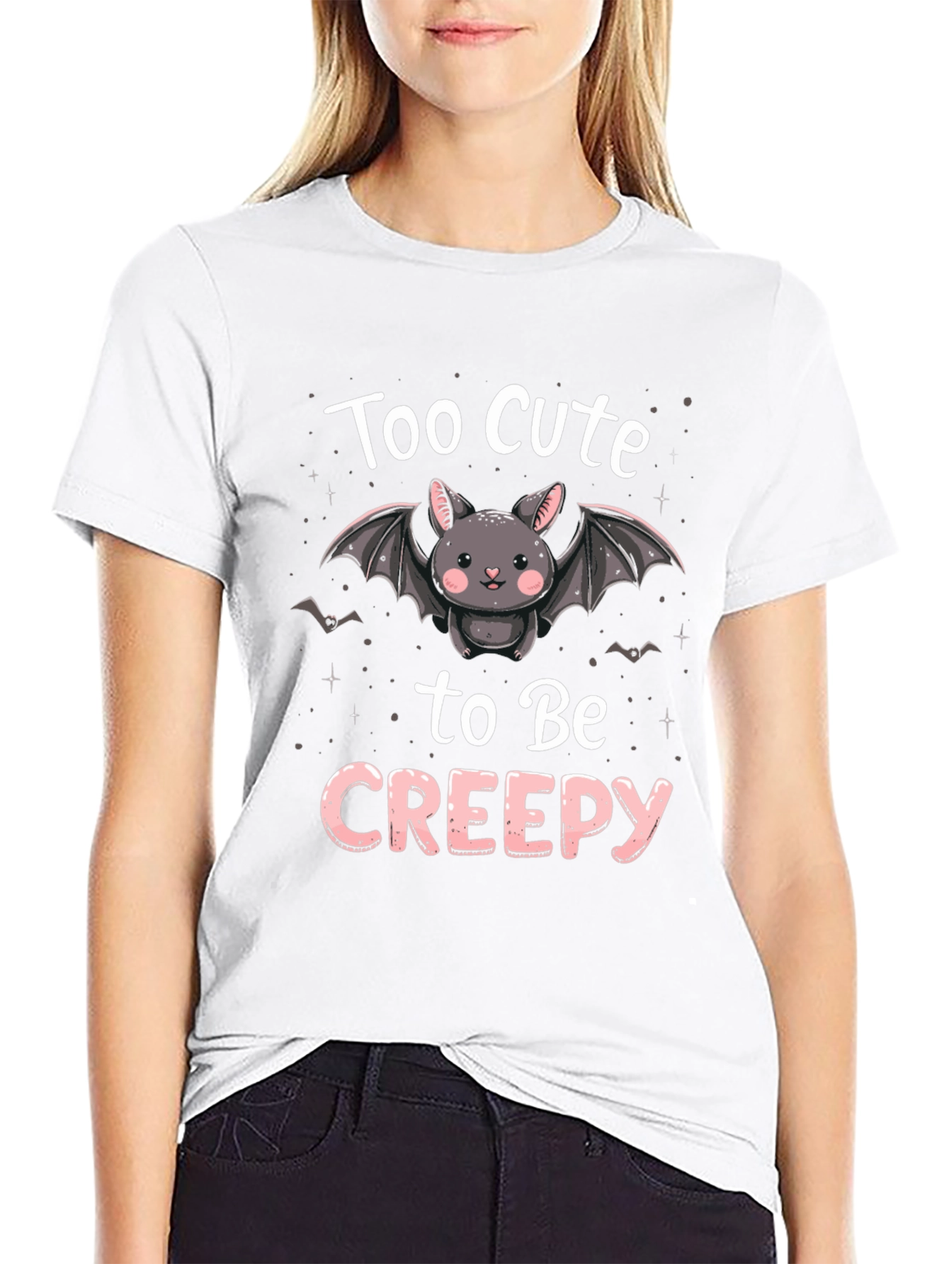 Cute Bat T-Shirt - Too Cute to Be Creepy