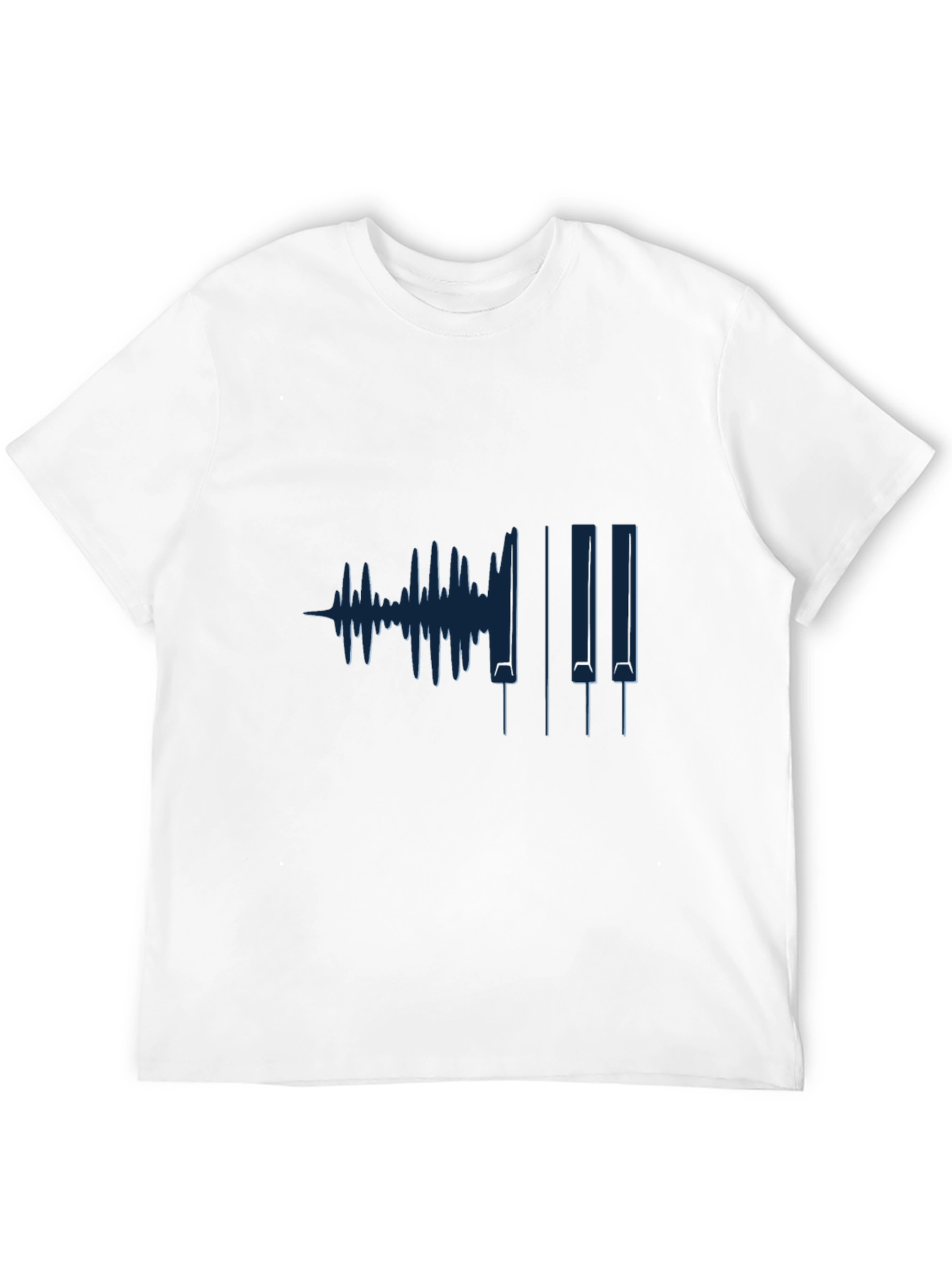 Piano Keys & Waveform Graphic Tee