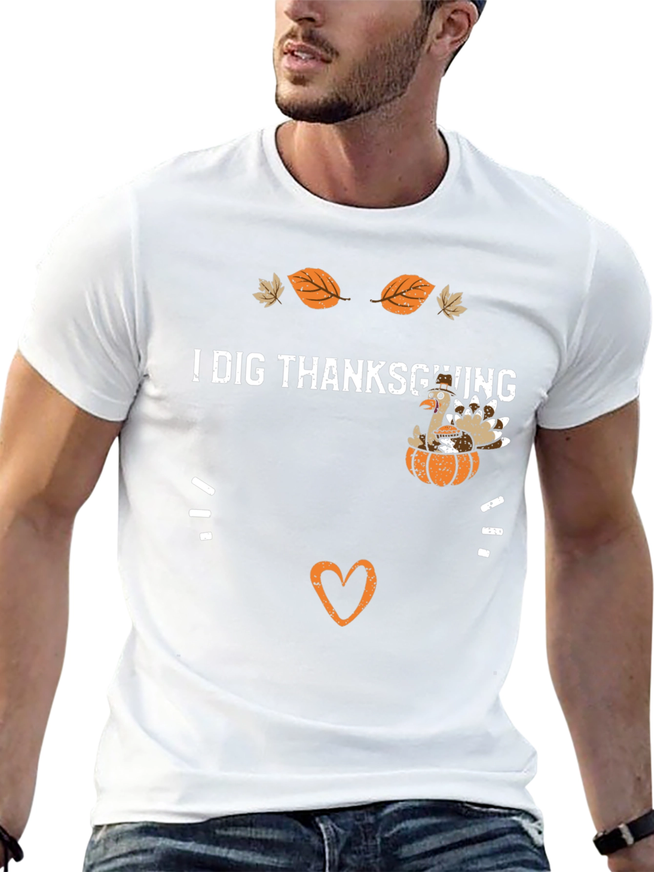 Thanksgiving Turkey Graphic Tee - I Dig Thanksgiving