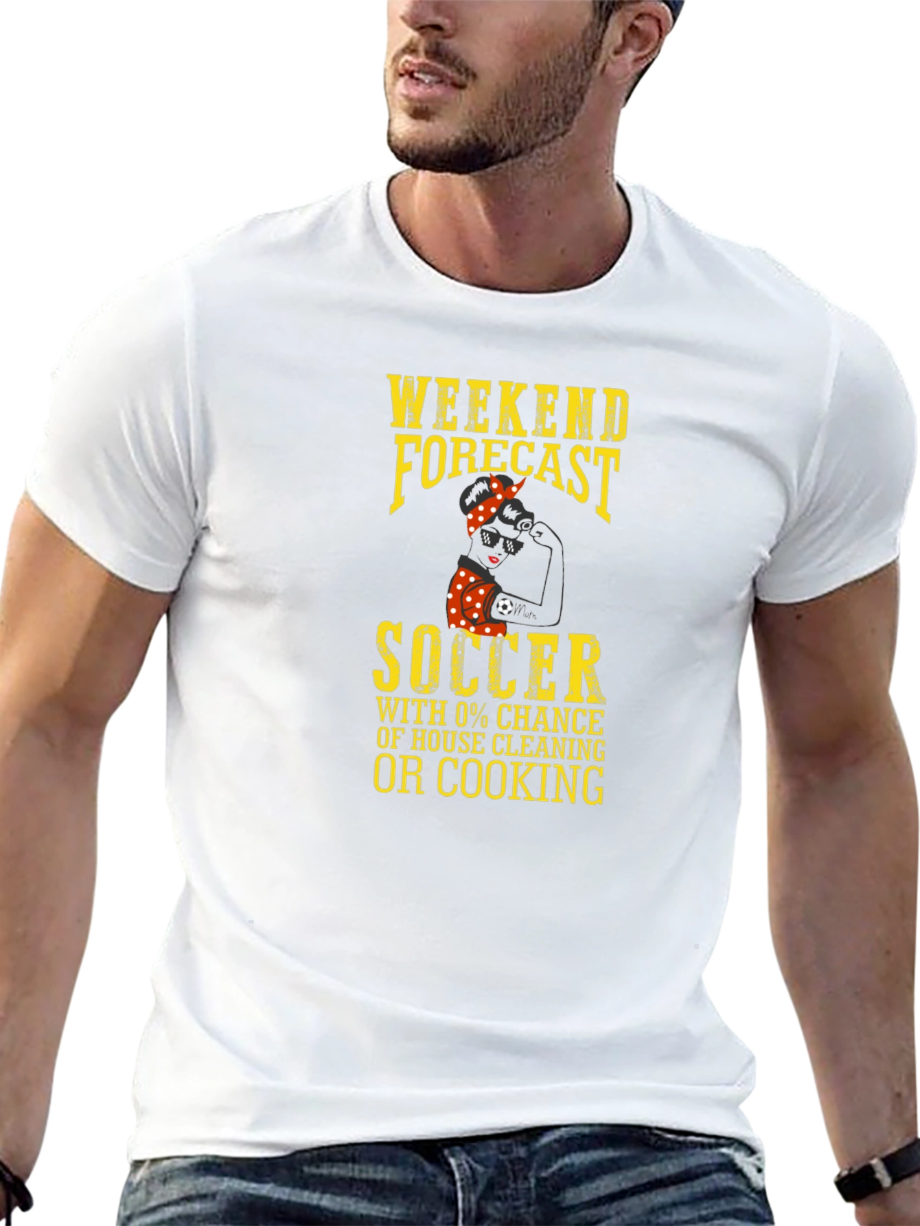 Weekend Forecast Soccer T-Shirt - No Cooking!
