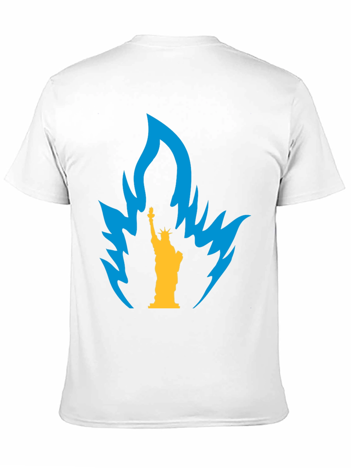 Statue of Liberty Flame Graphic Tee - Black