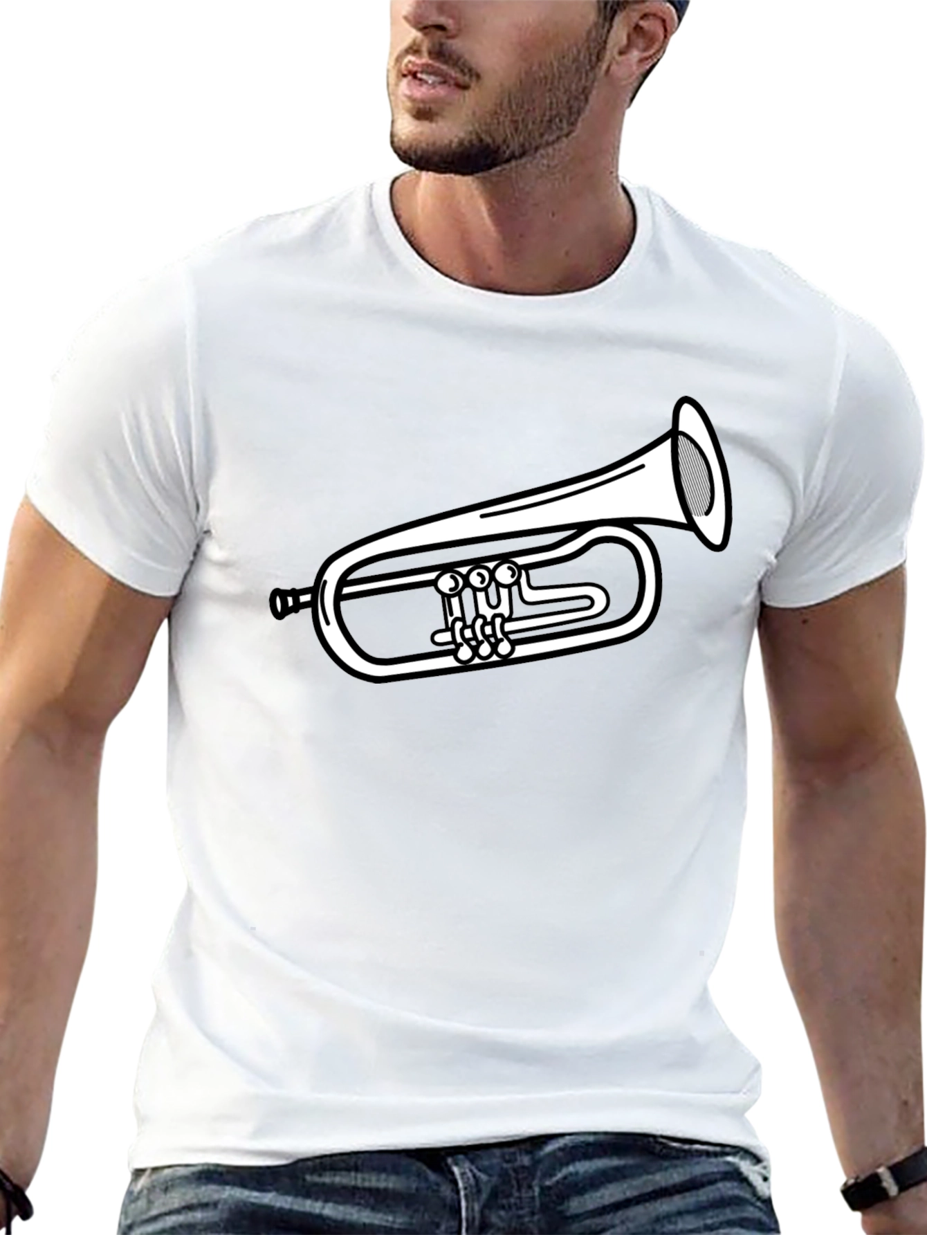 Musical Trumpet Graphic T-Shirt