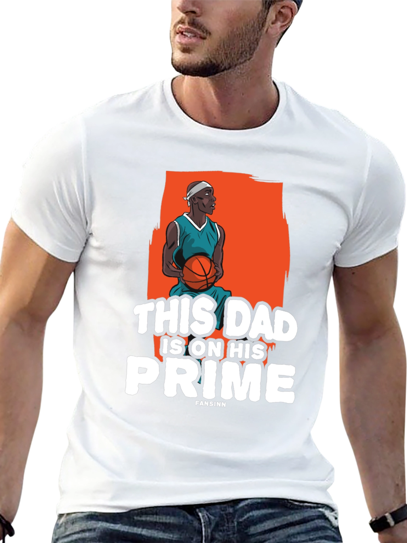 This Dad is on His Prime Basketball T-Shirt