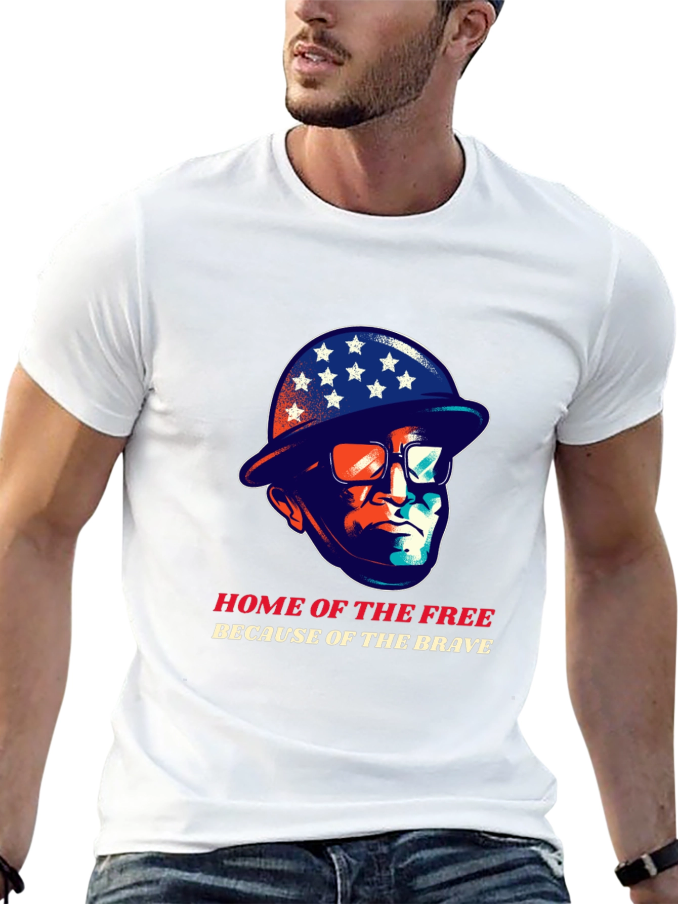 Home of the Free T-Shirt - Patriotic Graphic Tee
