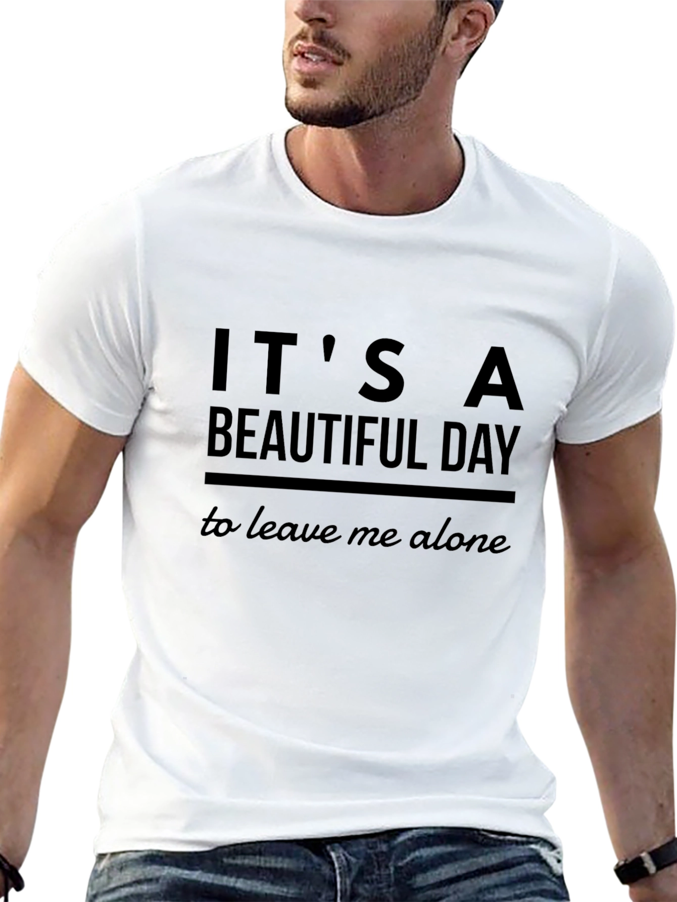Its A Beautiful Day T-Shirt - Black Graphic Tee