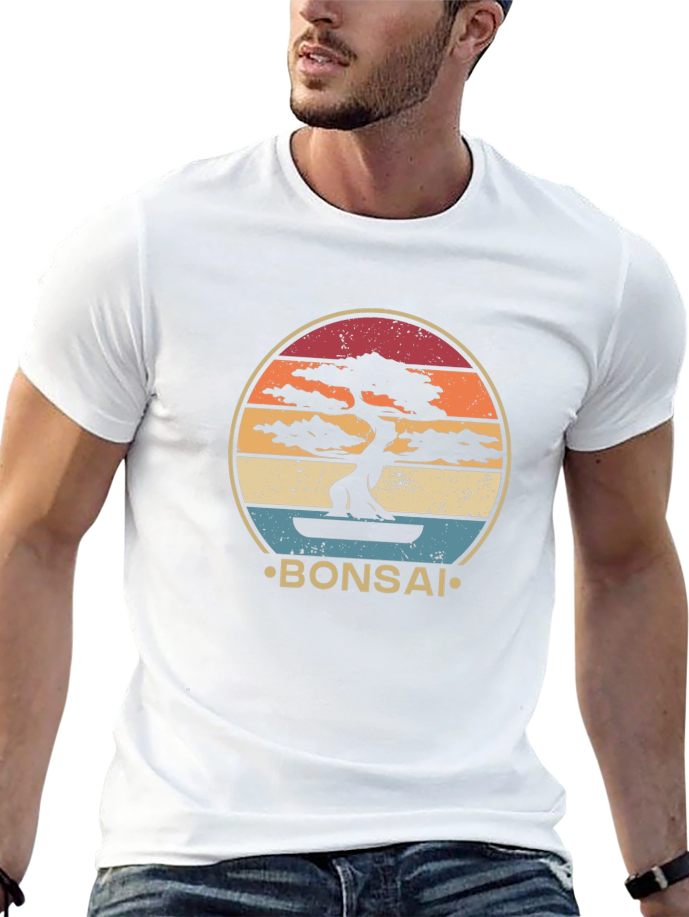 Retro Bonsai Tree Graphic Tee