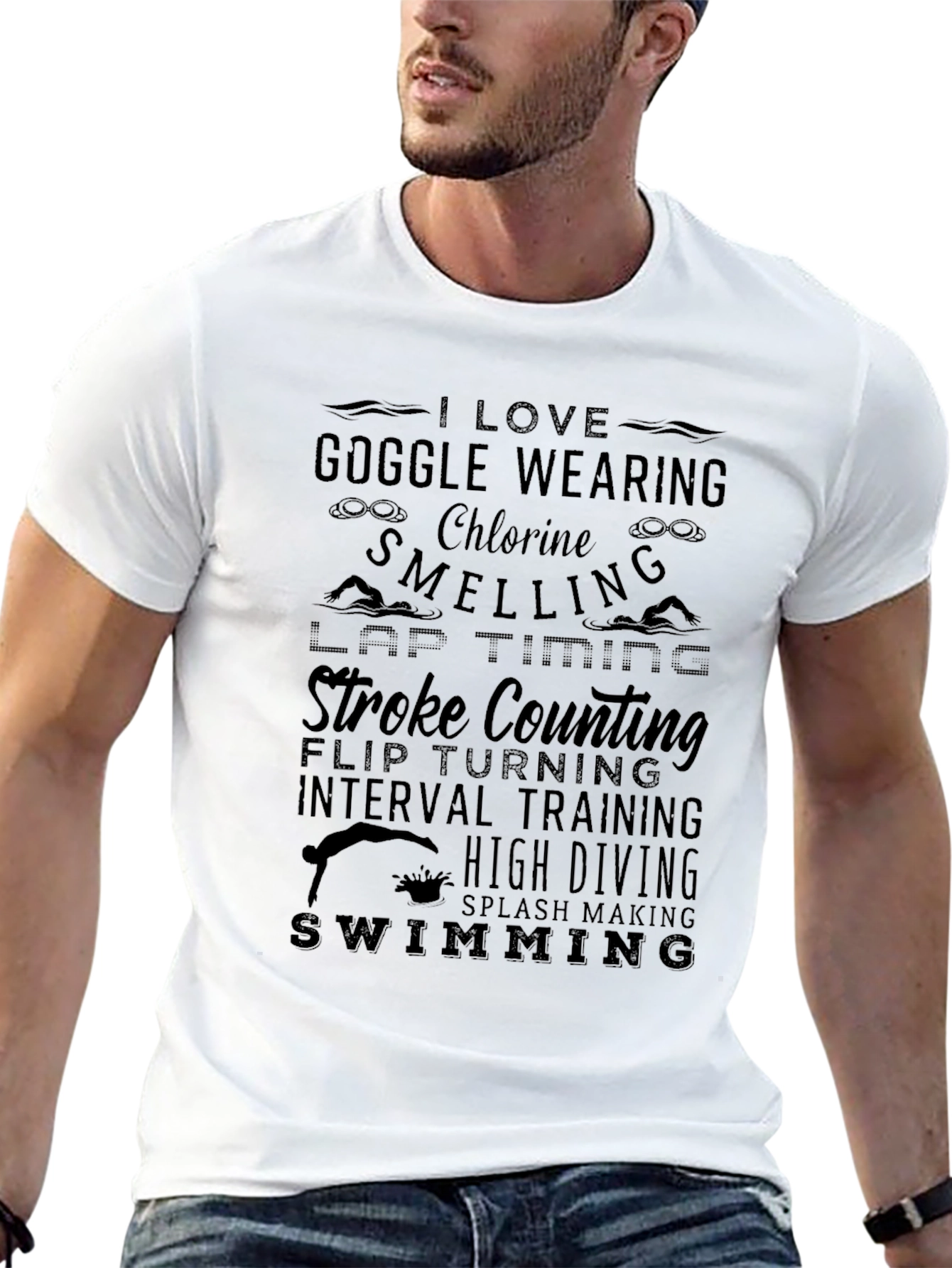 I Love Swimming T-Shirt